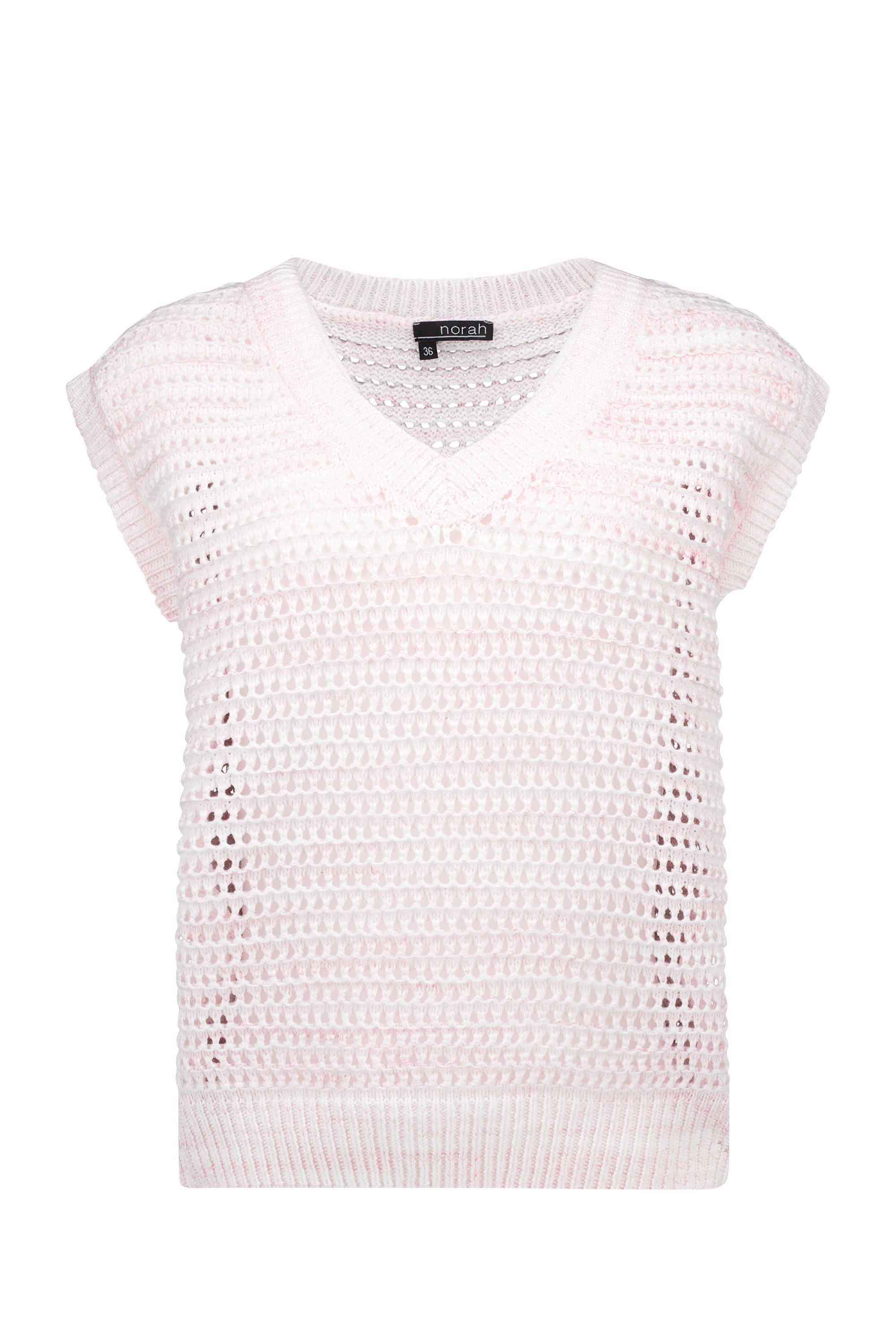 Norah Opengebreide roze spencer white/pink 216529-140