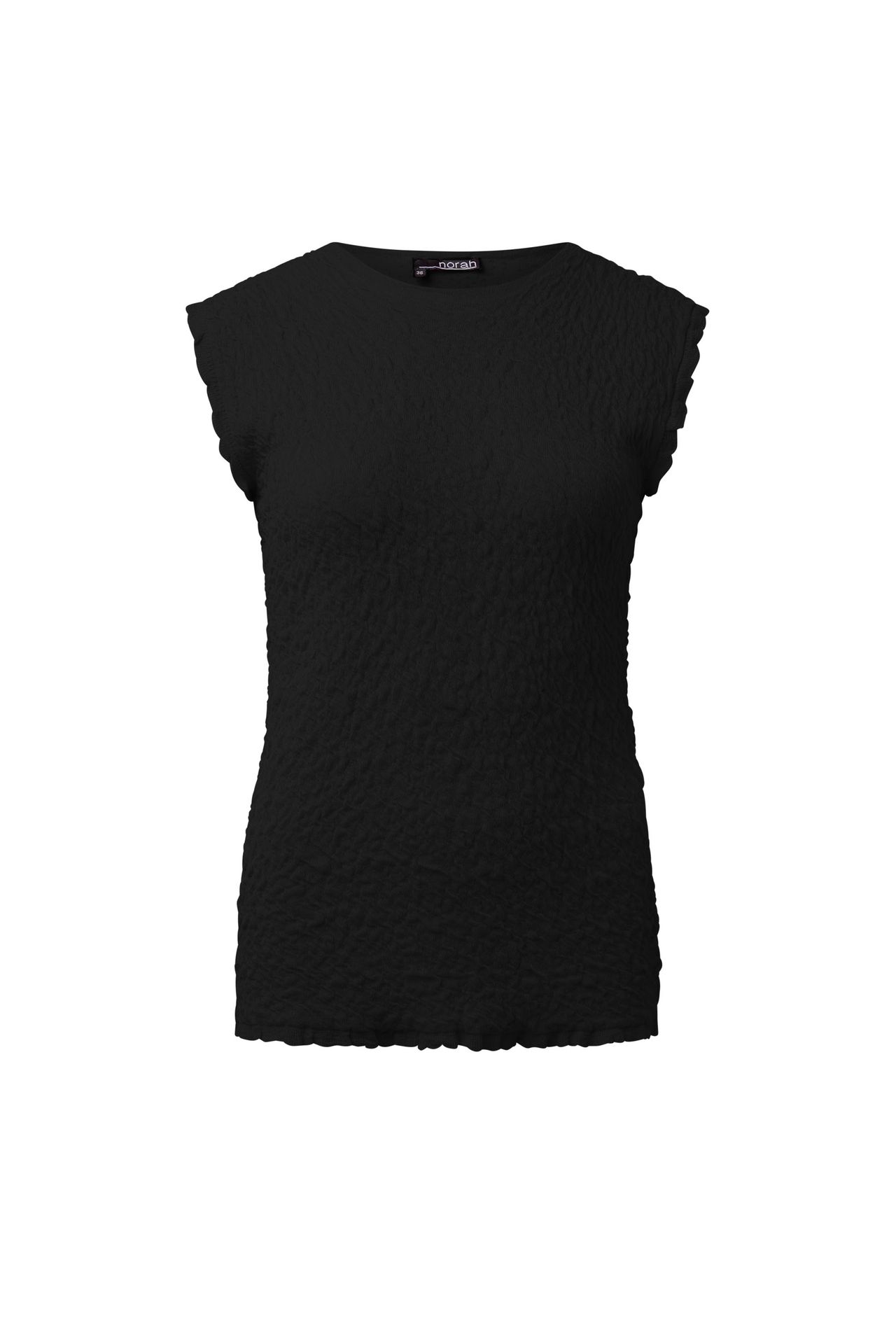 Norah Zwarte top met structuur black 216538-001