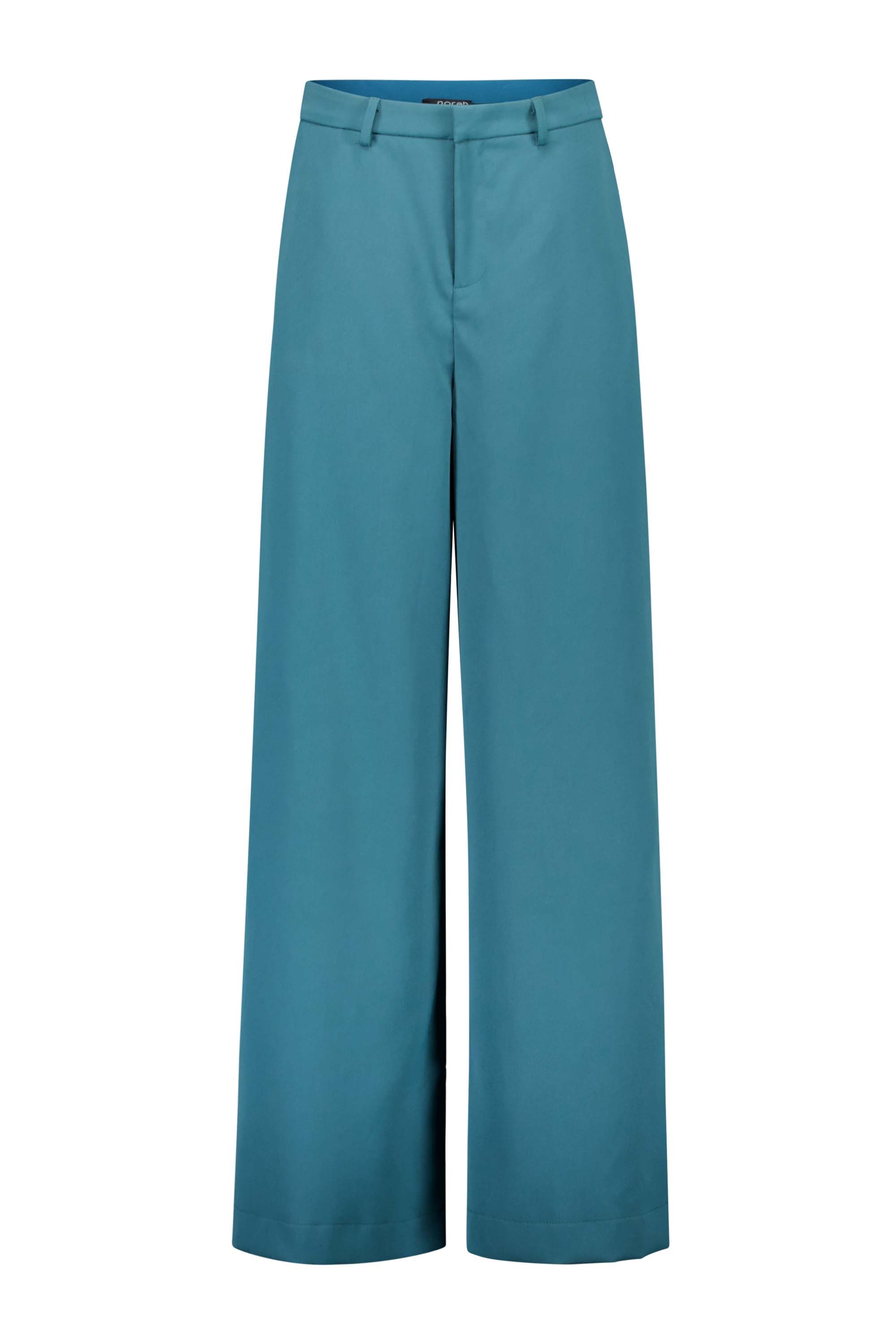 Norah Groene wijde broek met riemlussen jade 216552-574