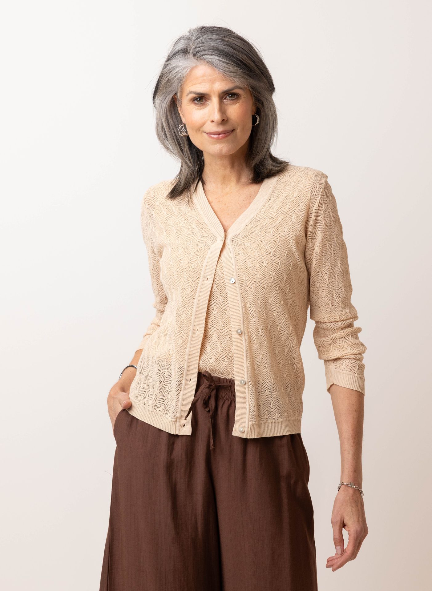 Norah Ecru vest ecru 216590-102-34
