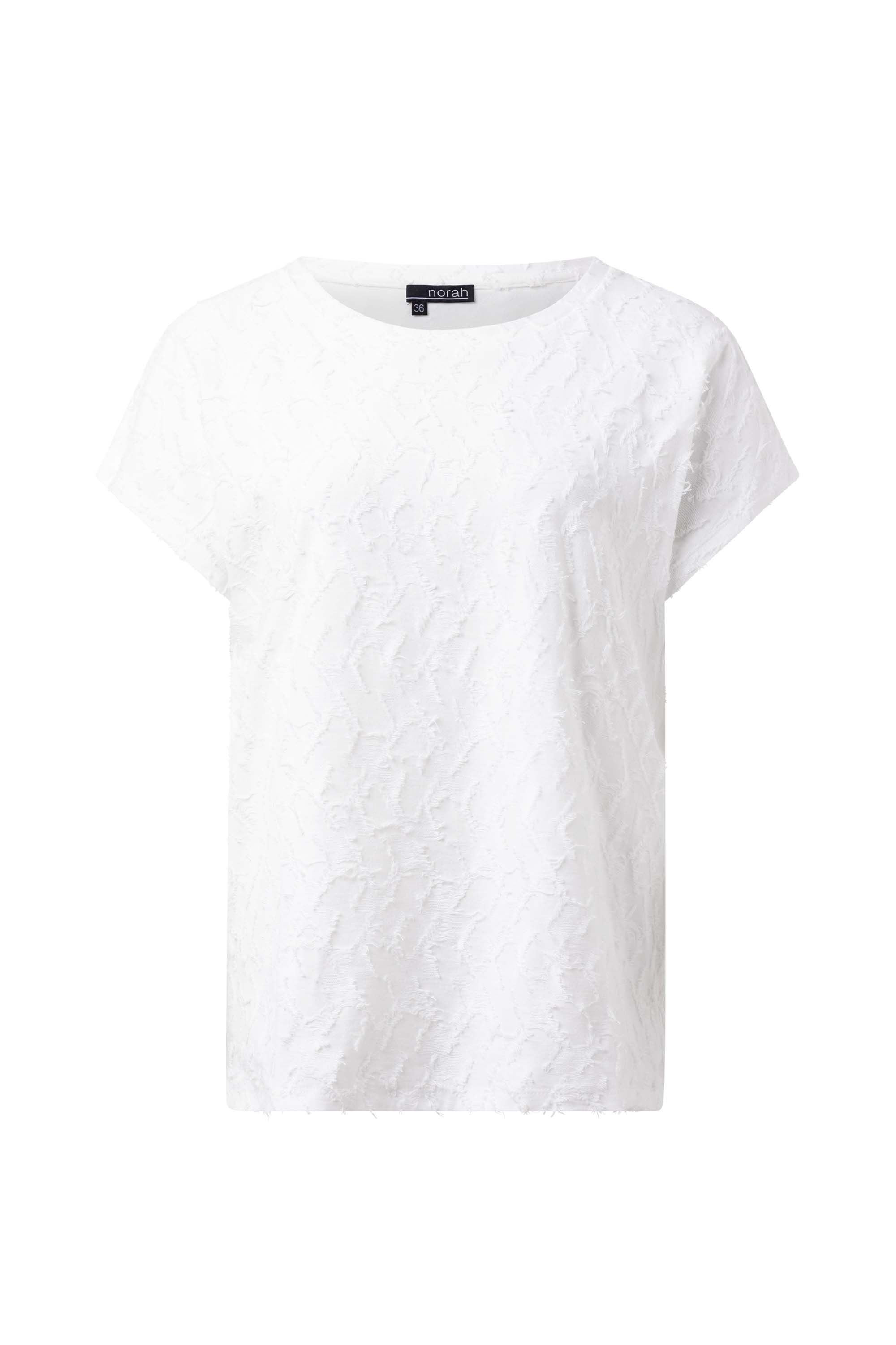 Norah Off-white shirt met structuur off-white 216607-101