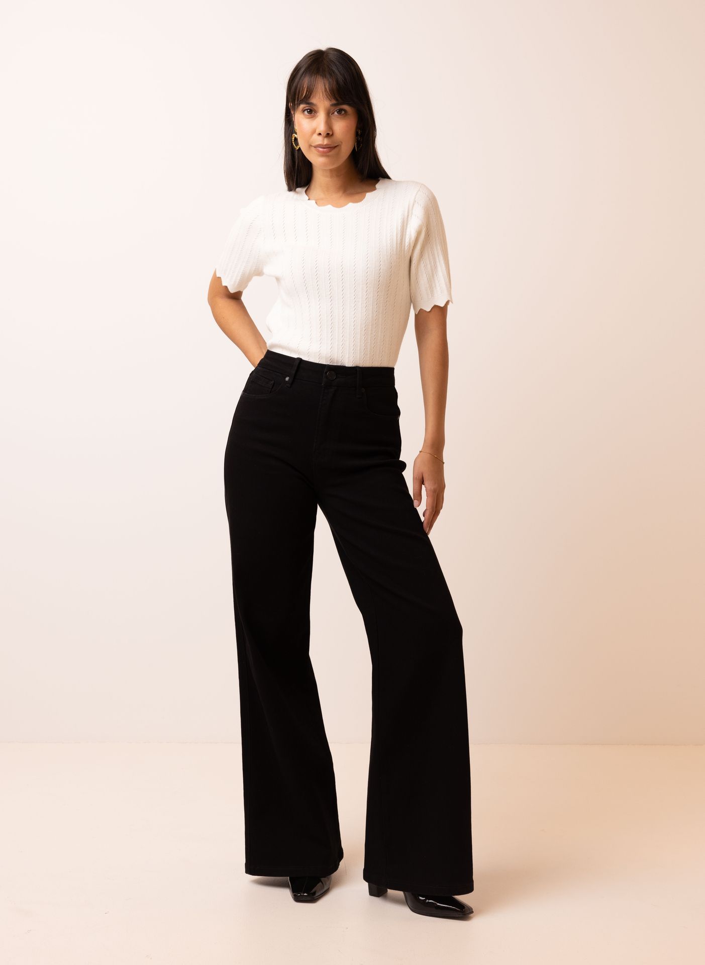 Norah Off-white gebreide trui off-white 216671-101