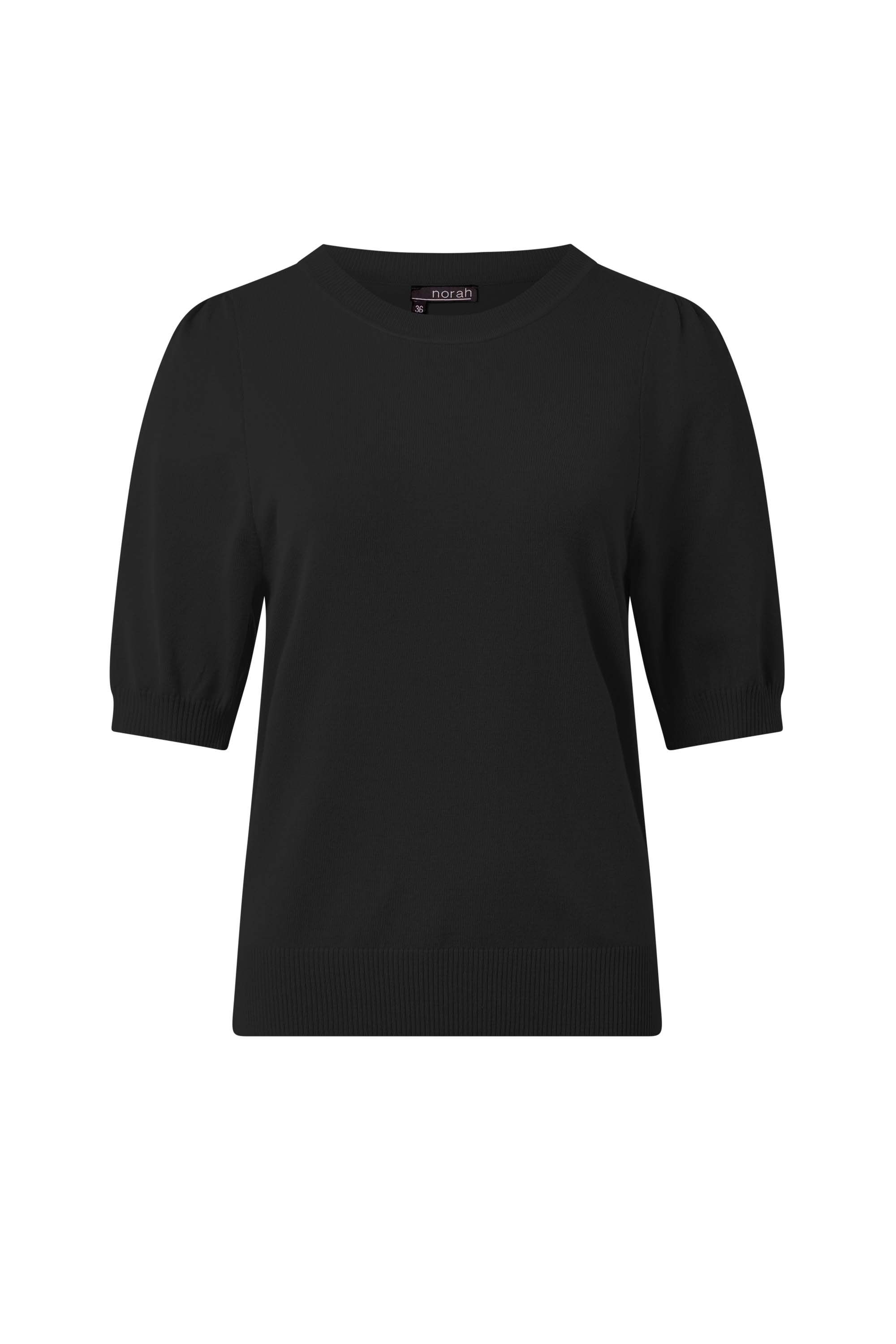 Norah Zwarte gebreide trui black 216680-001