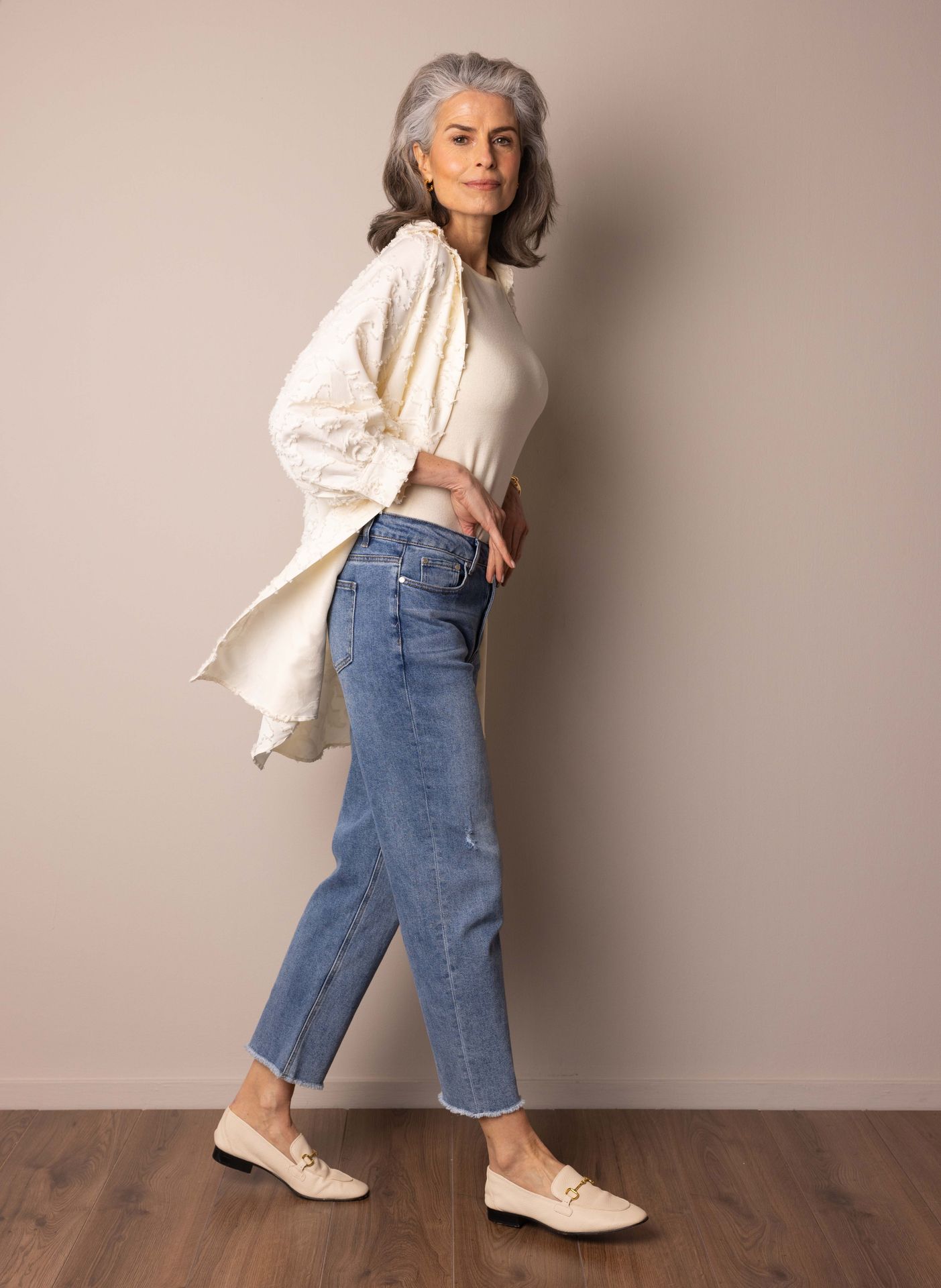 Norah Off-white blouse off-white 216687-101-40