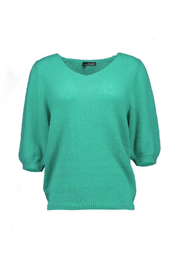 Norah Fijngebreide groene trui sea green 216691-575