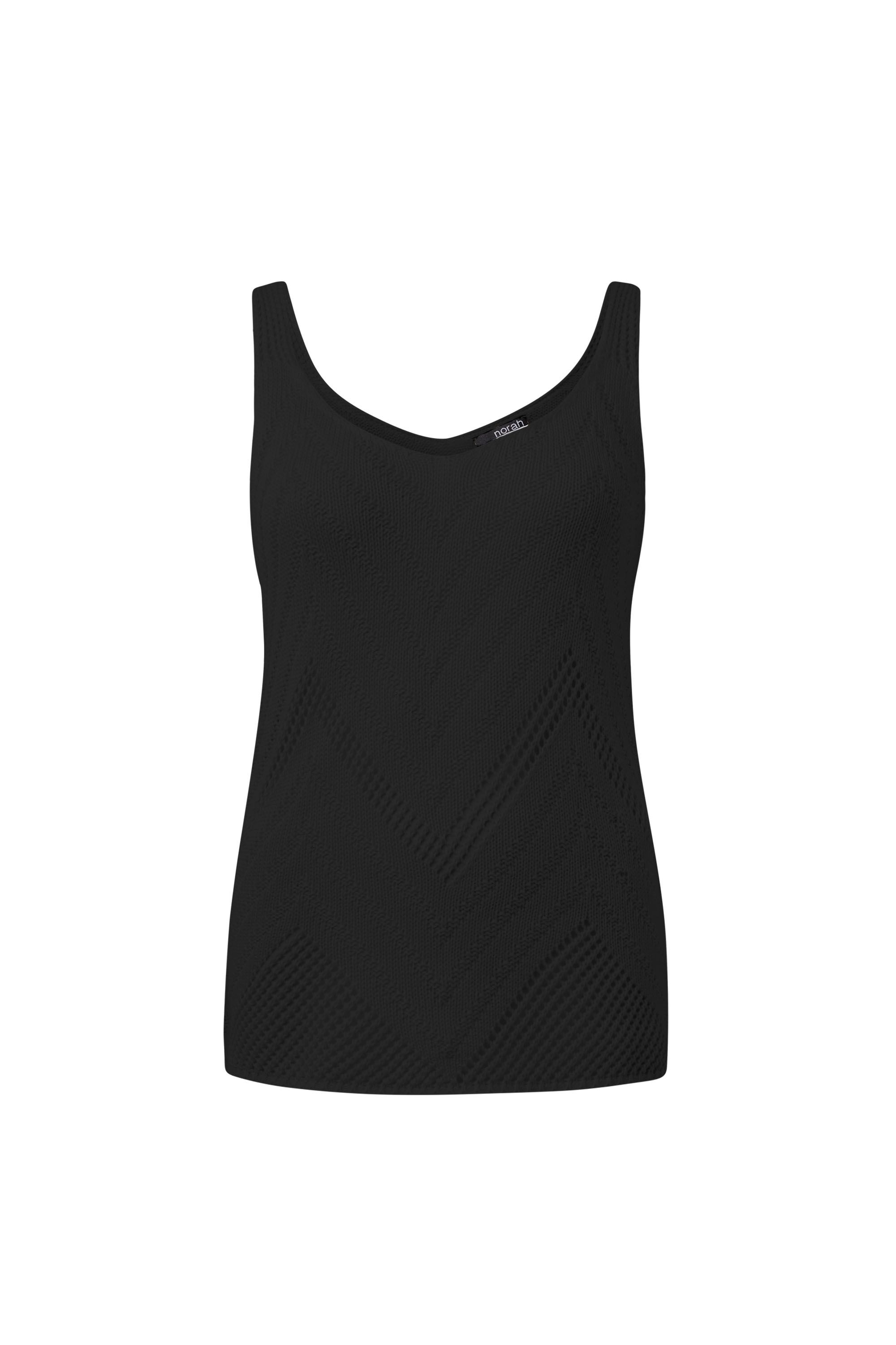 Norah Zwarte gebreide top  216692-001