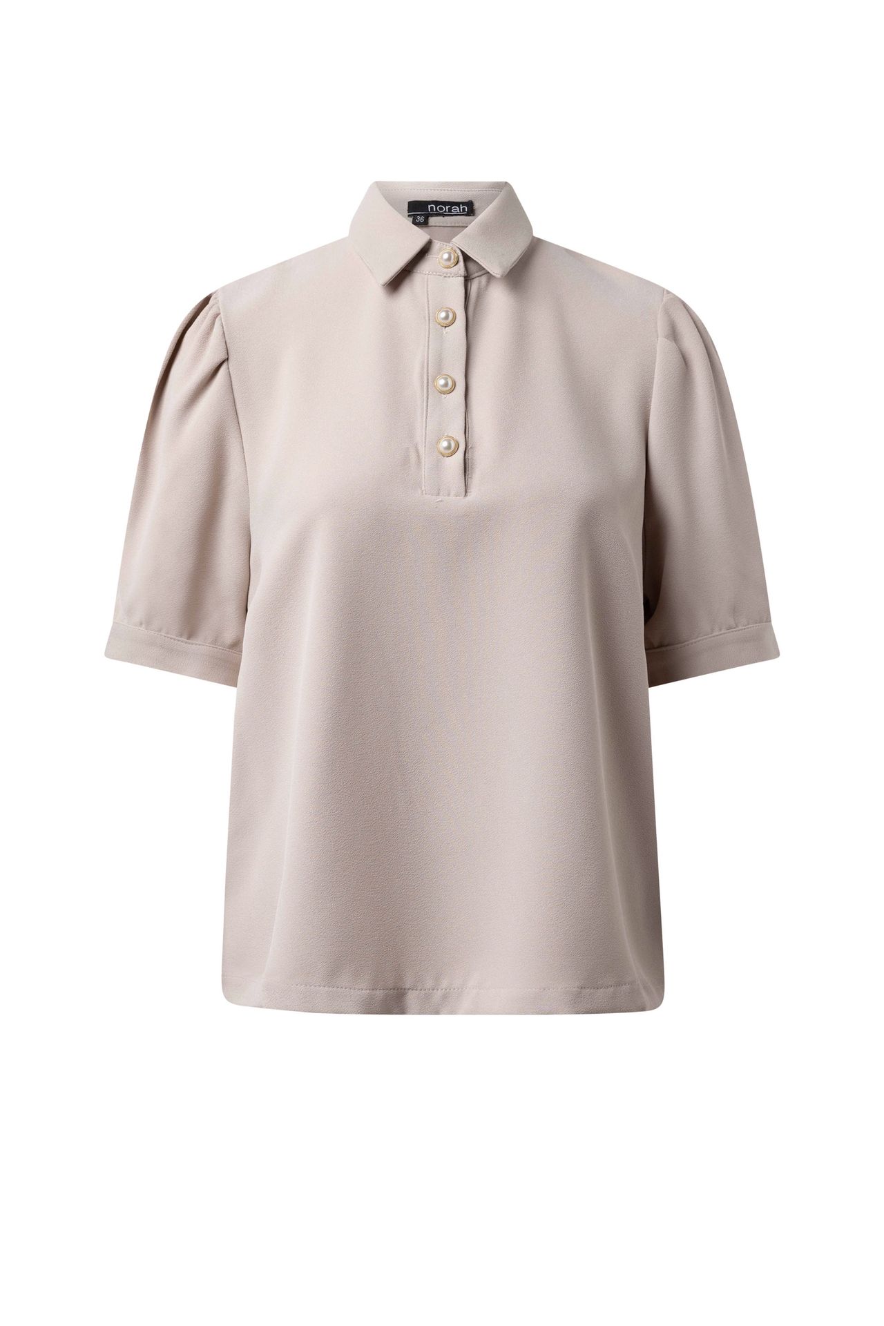 Norah Steenkleurige blouse pebble stone 216720-055