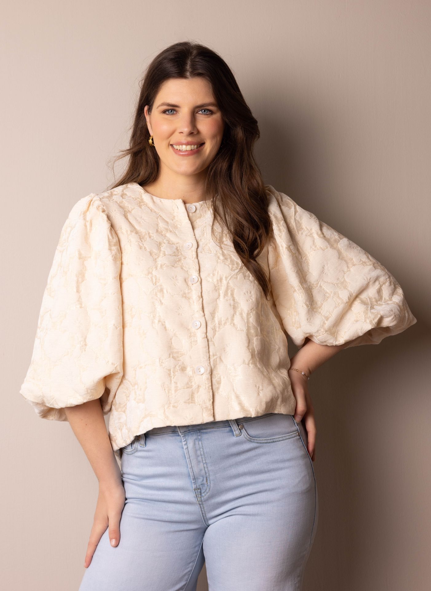 Norah Champagnekleurig jasje champagne 216723-103