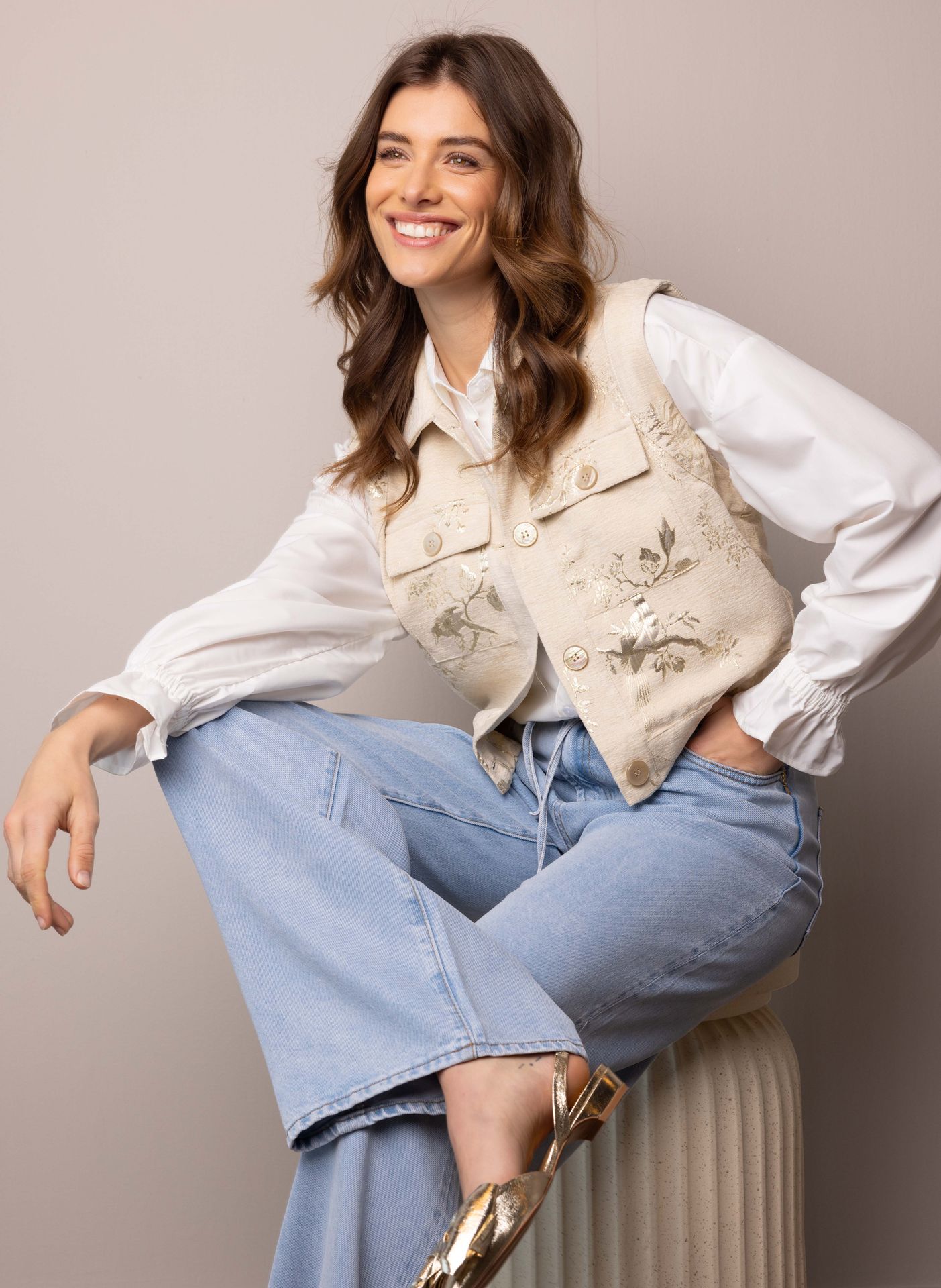 Norah Ecru gilet ecru 216733-102