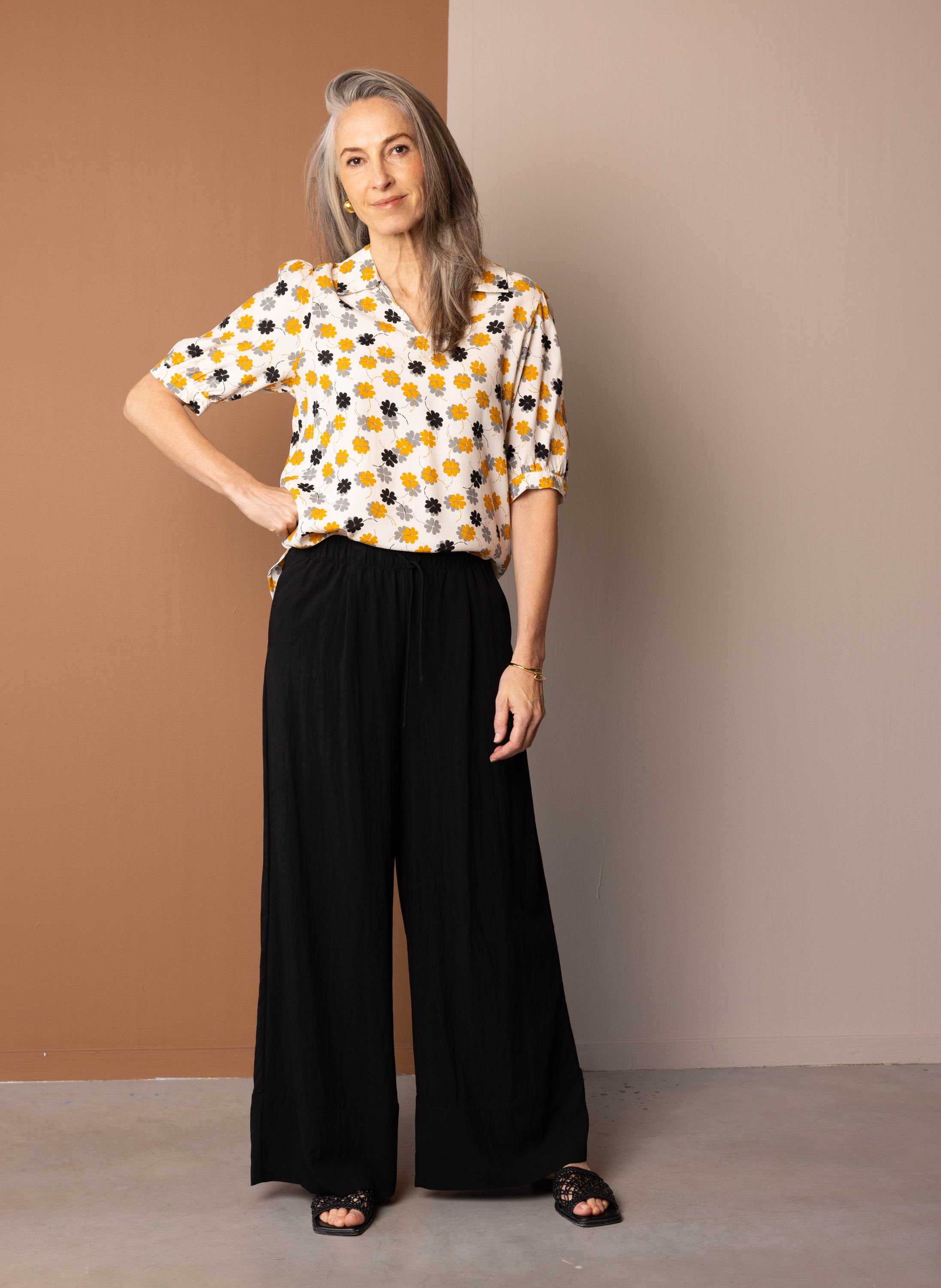 Norah Zwarte wijde broek black 216745-001
