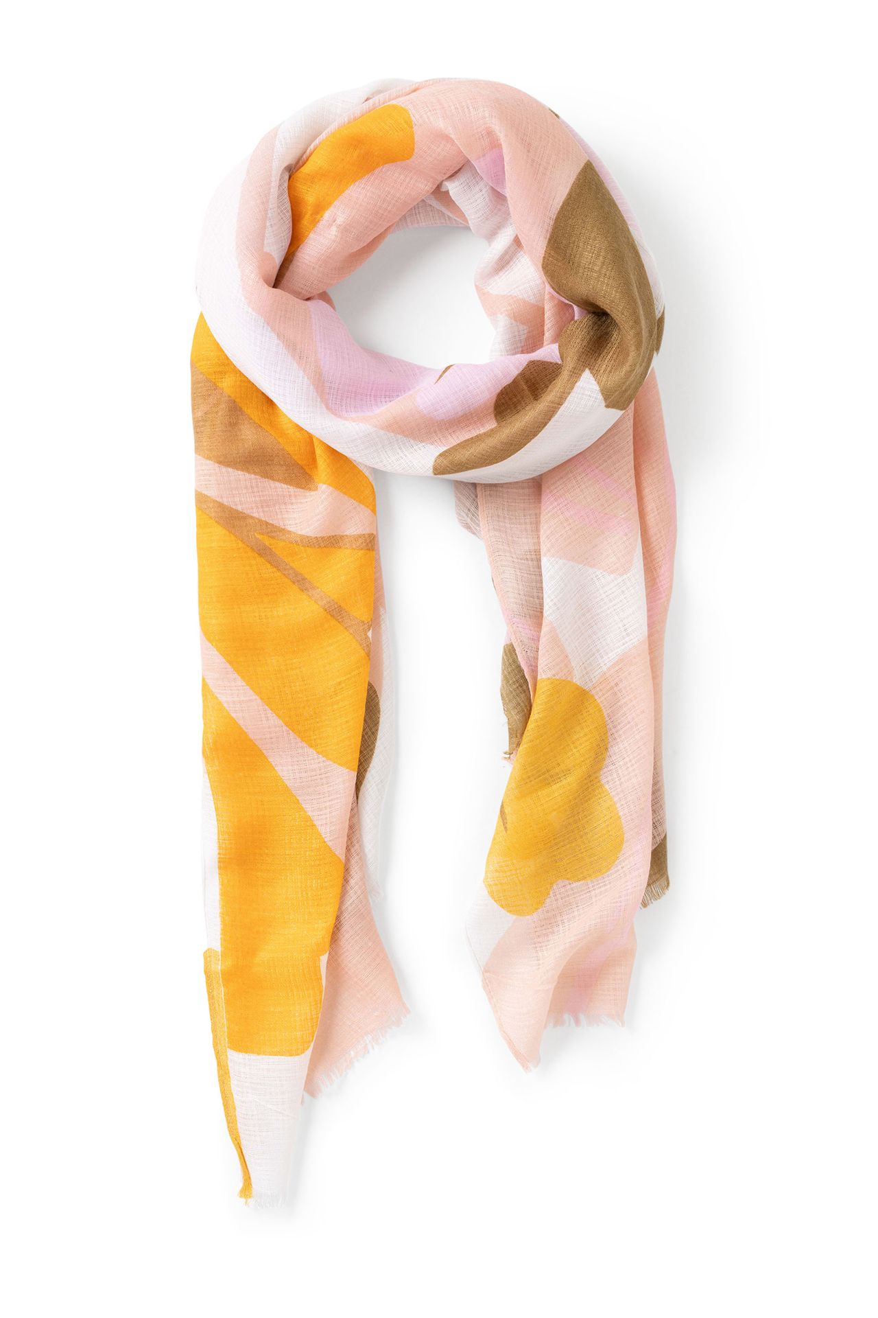Norah Meerkleurige sjaal pink/brown 216752-932