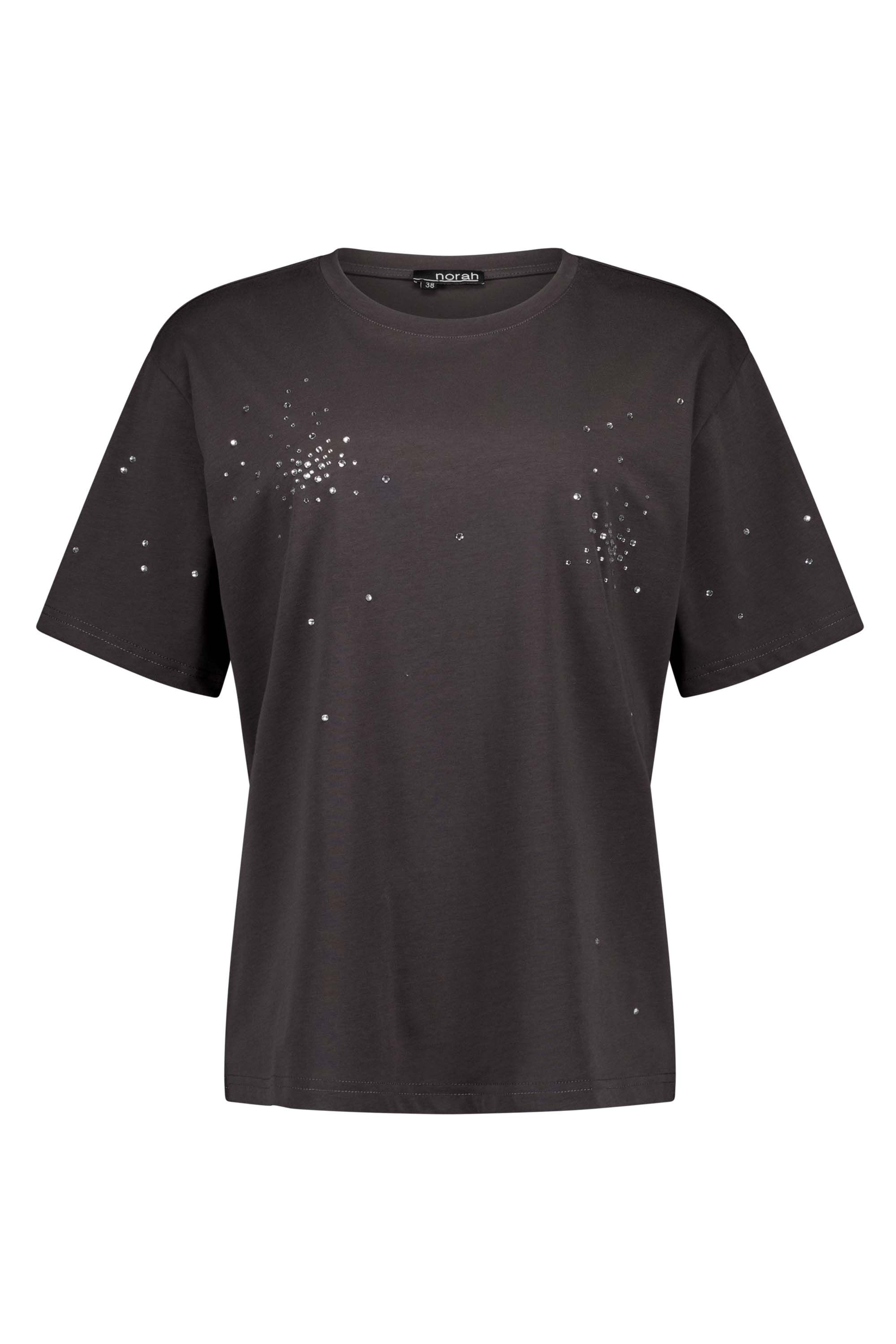 Norah Grijs shirt met strass steentjes grey 216808-045