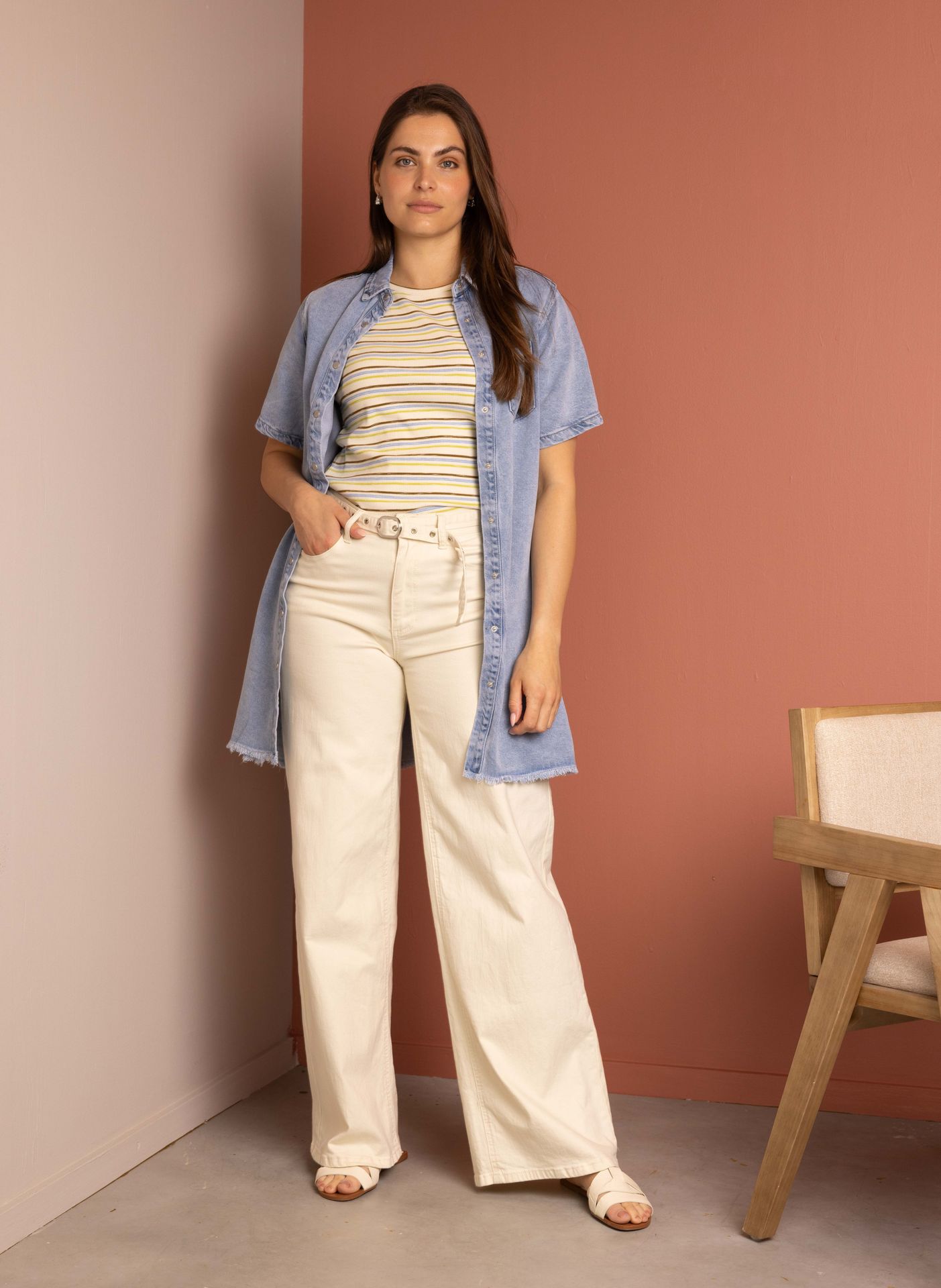Norah Midi denim blouse denim blue 216831-472