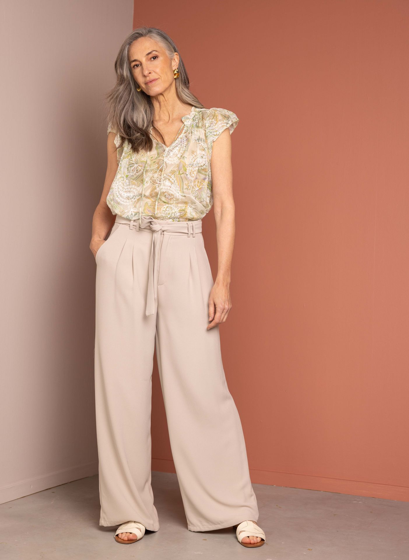 Norah Groene blouse green multicolor 216838-520