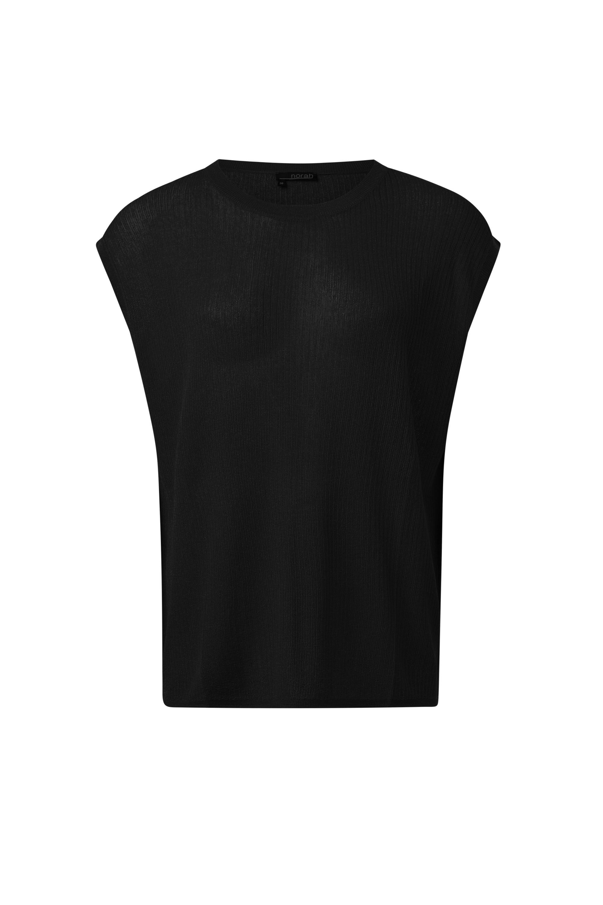 Norah Fijngebreide zwarte top black 216847-001