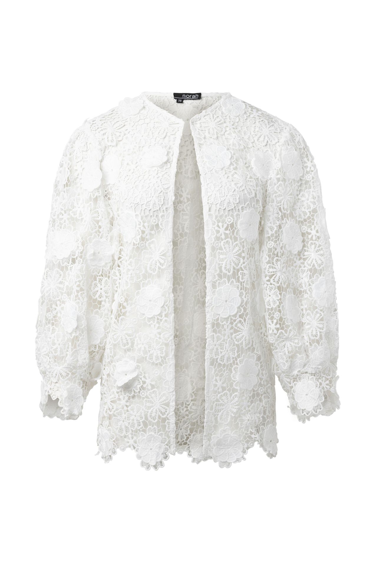 Norah Wit kanten vest white 216864-100