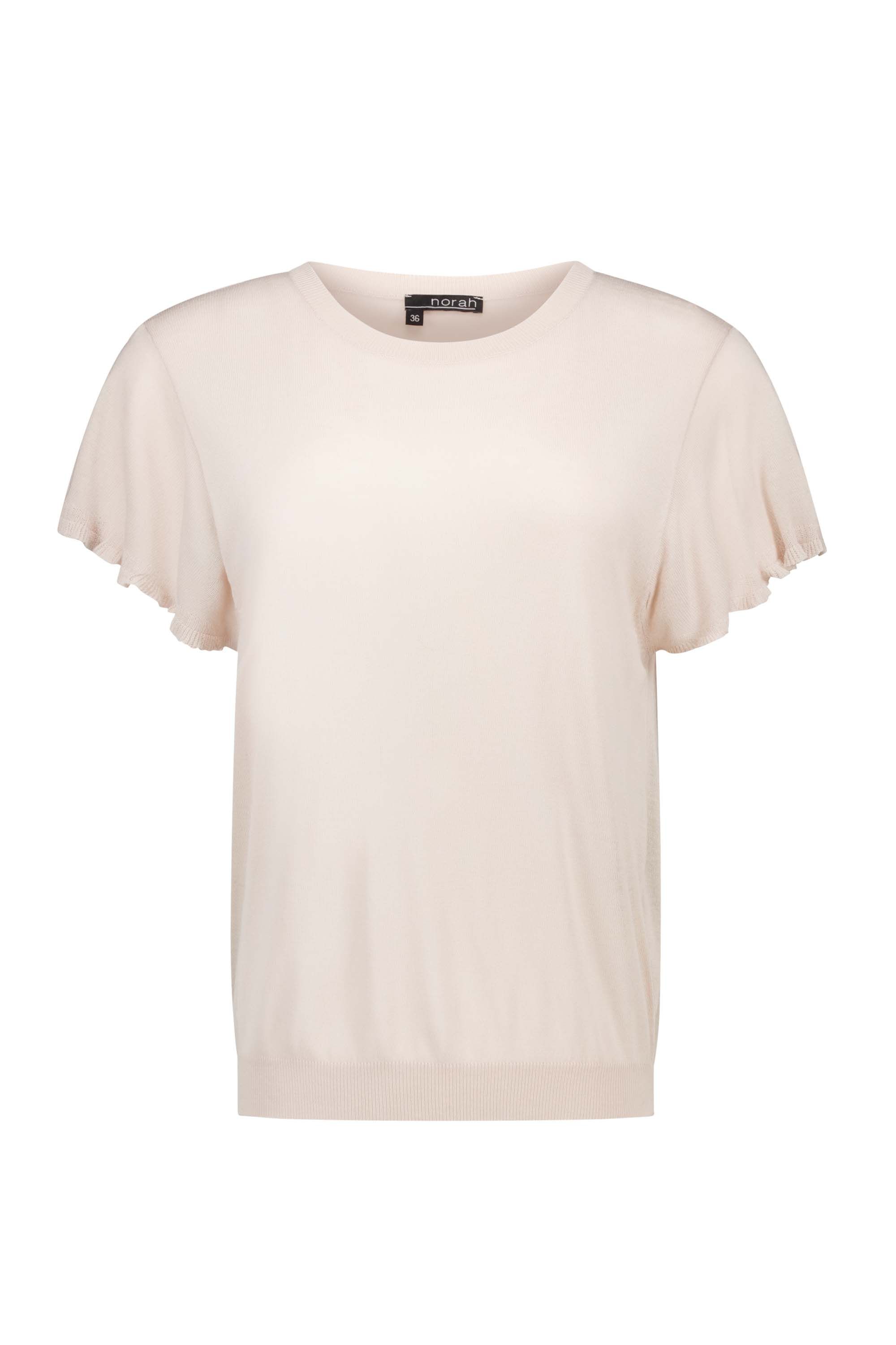 Norah Zandkleurig fijngebreid shirt light sand 216872-111