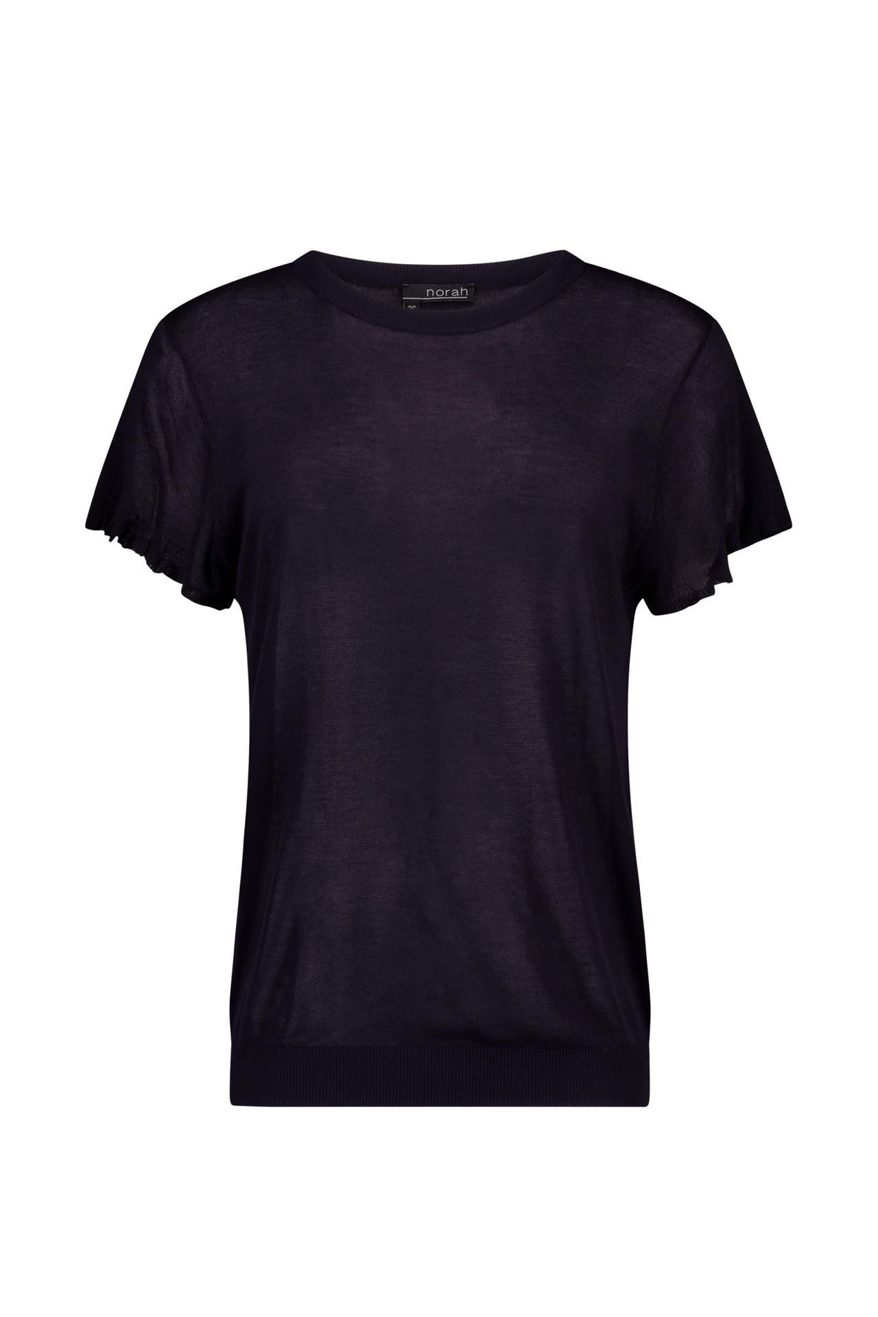 Norah Donkerblauw fijngebreid shirt dark blue 216872-499-34