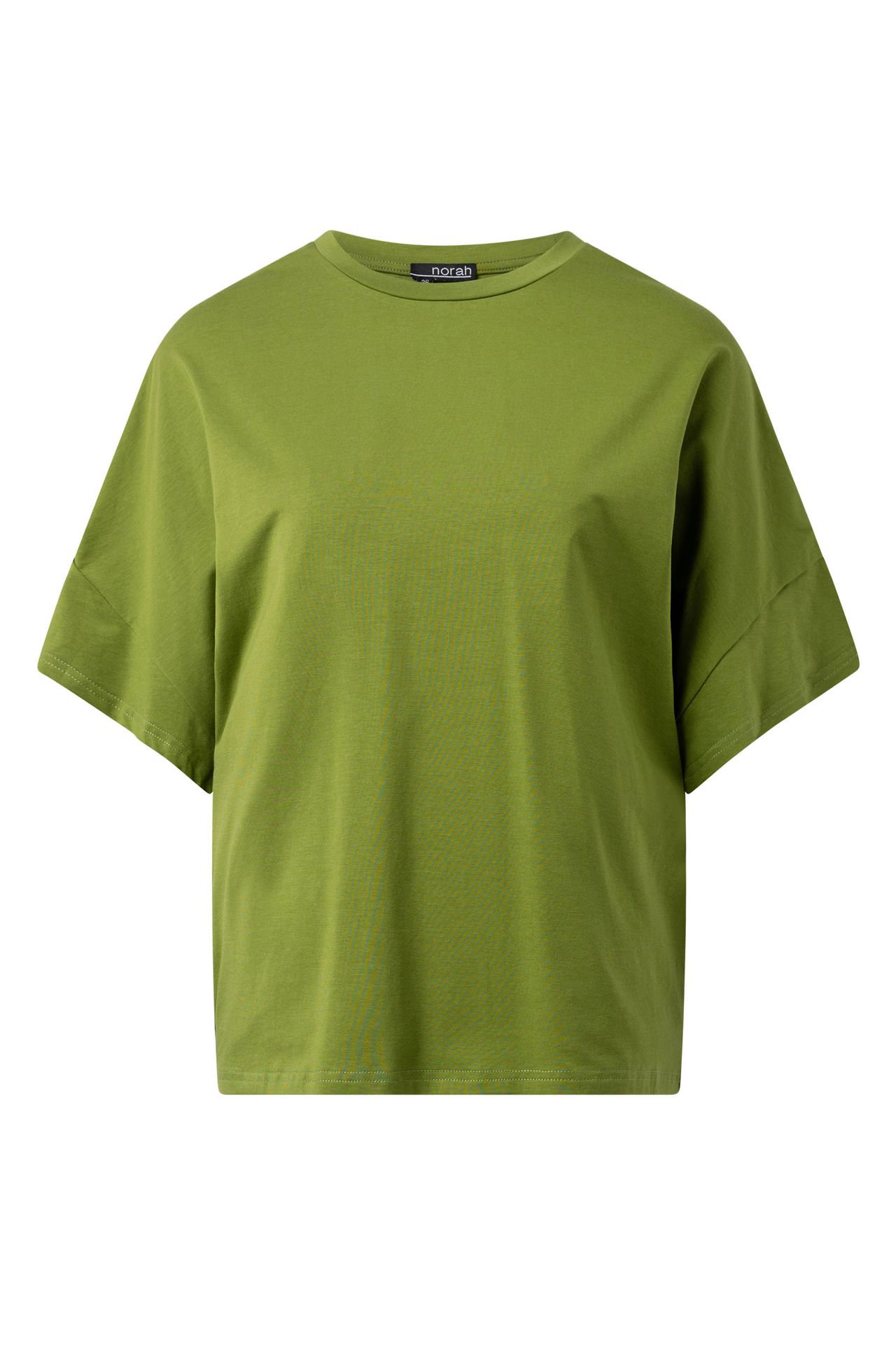 Norah Groen shirt met plooidetail olive green 216878-594