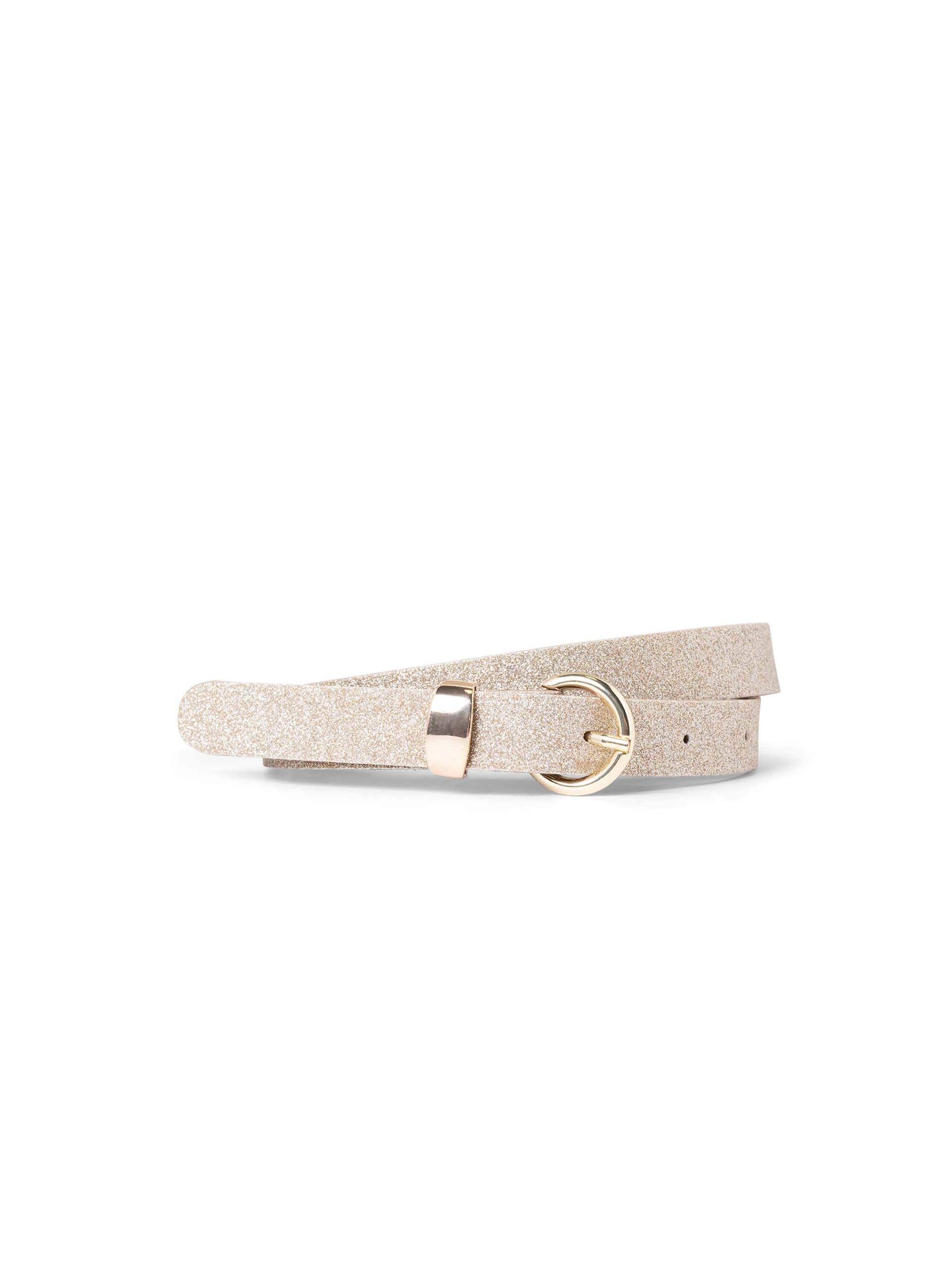 Norah Champagnekleurige riem met glitters champagne 216879-103-S
