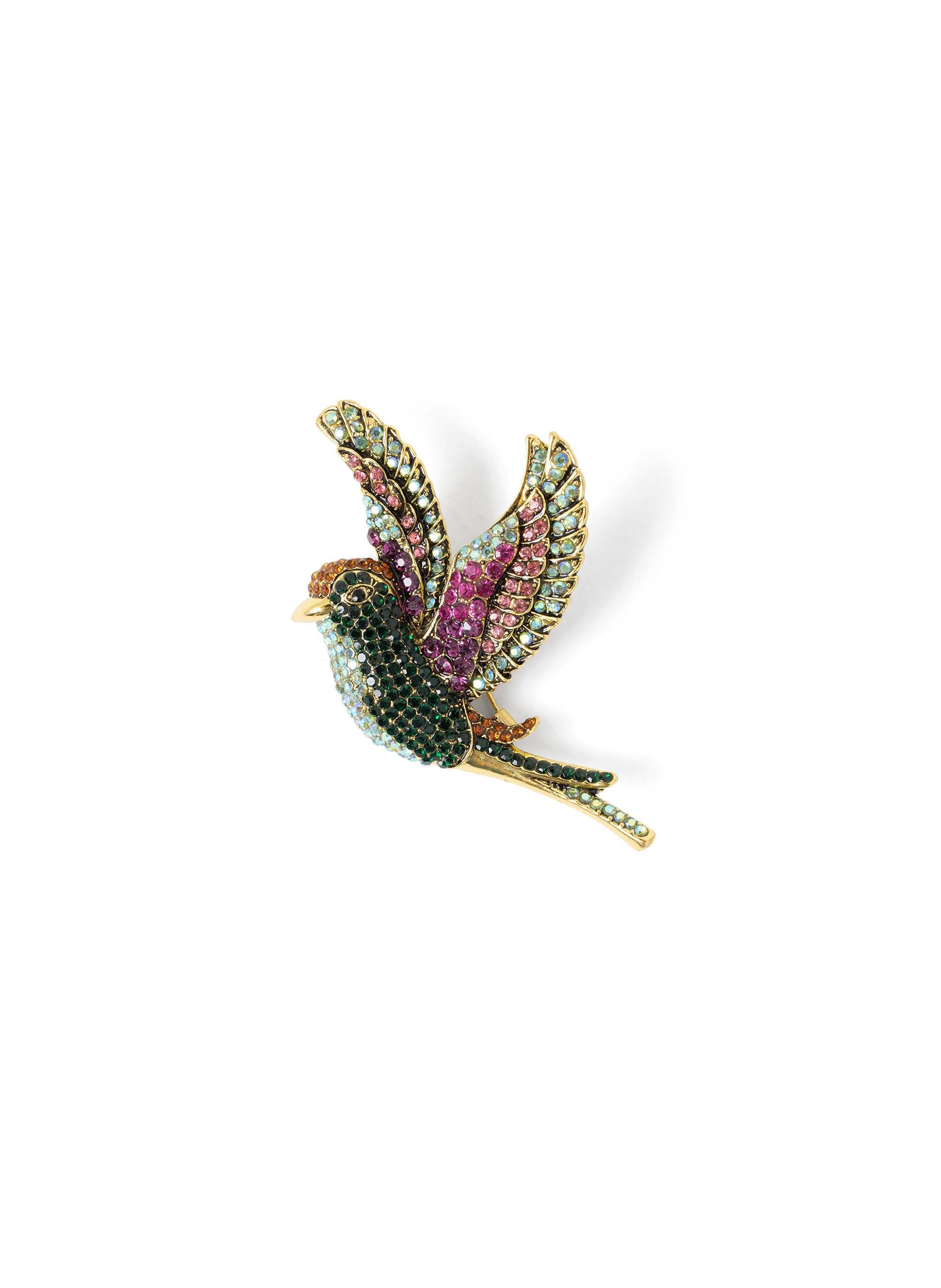 Norah Broche vogel gold multicolor 216892-198