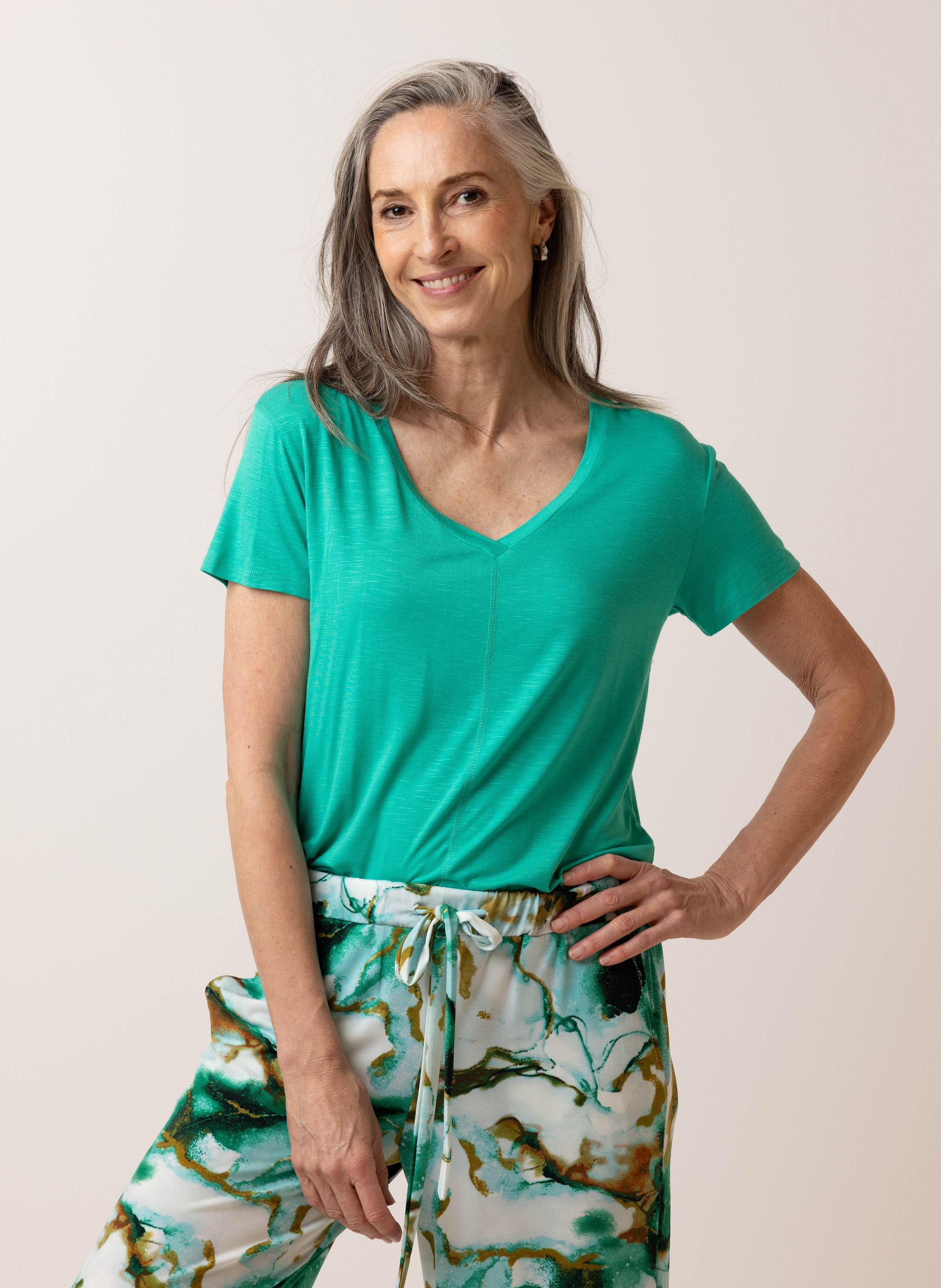 Norah Groen shirt jade 216928-574
