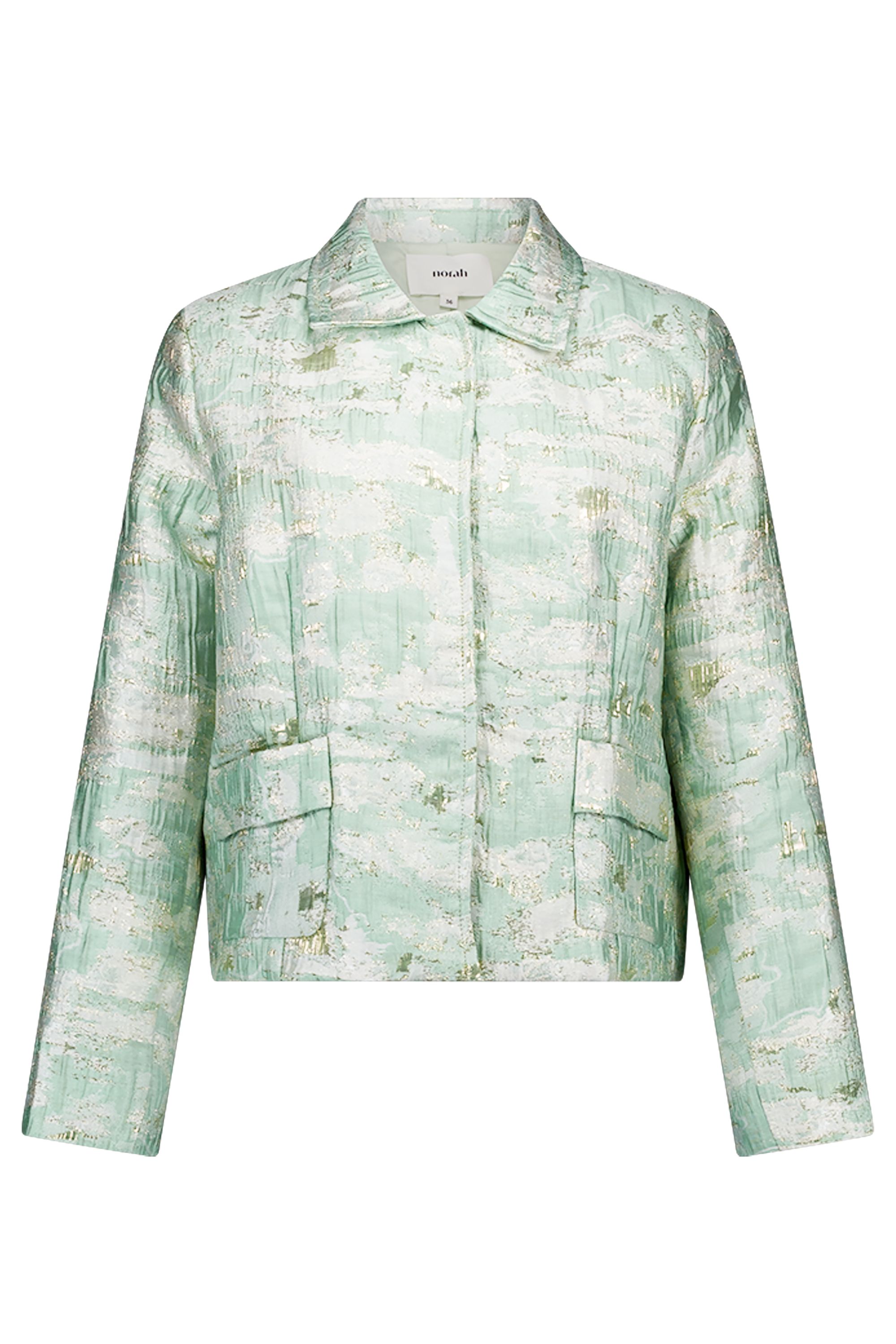 Norah Mintkleurig jasje met abstract dessin mint multicolor 216934-513-36