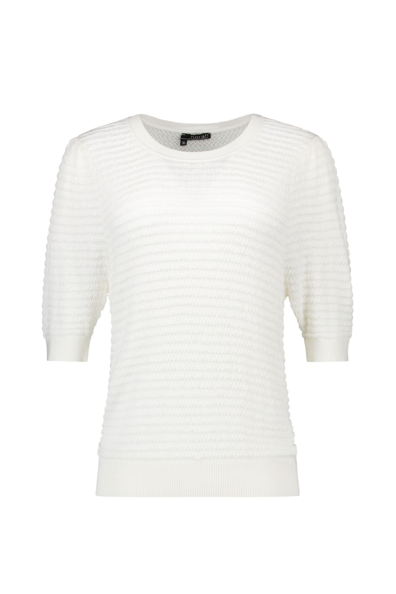 Norah Off-white shirt met structuur off-white 216938-101