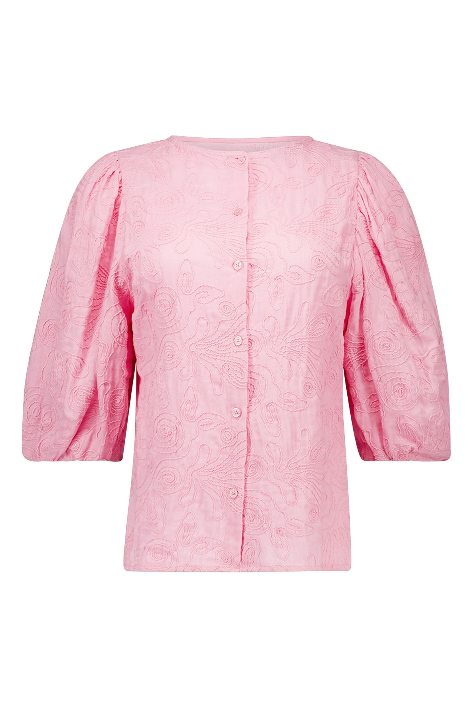 Norah Roze blouse met borduursels pink 216949-900