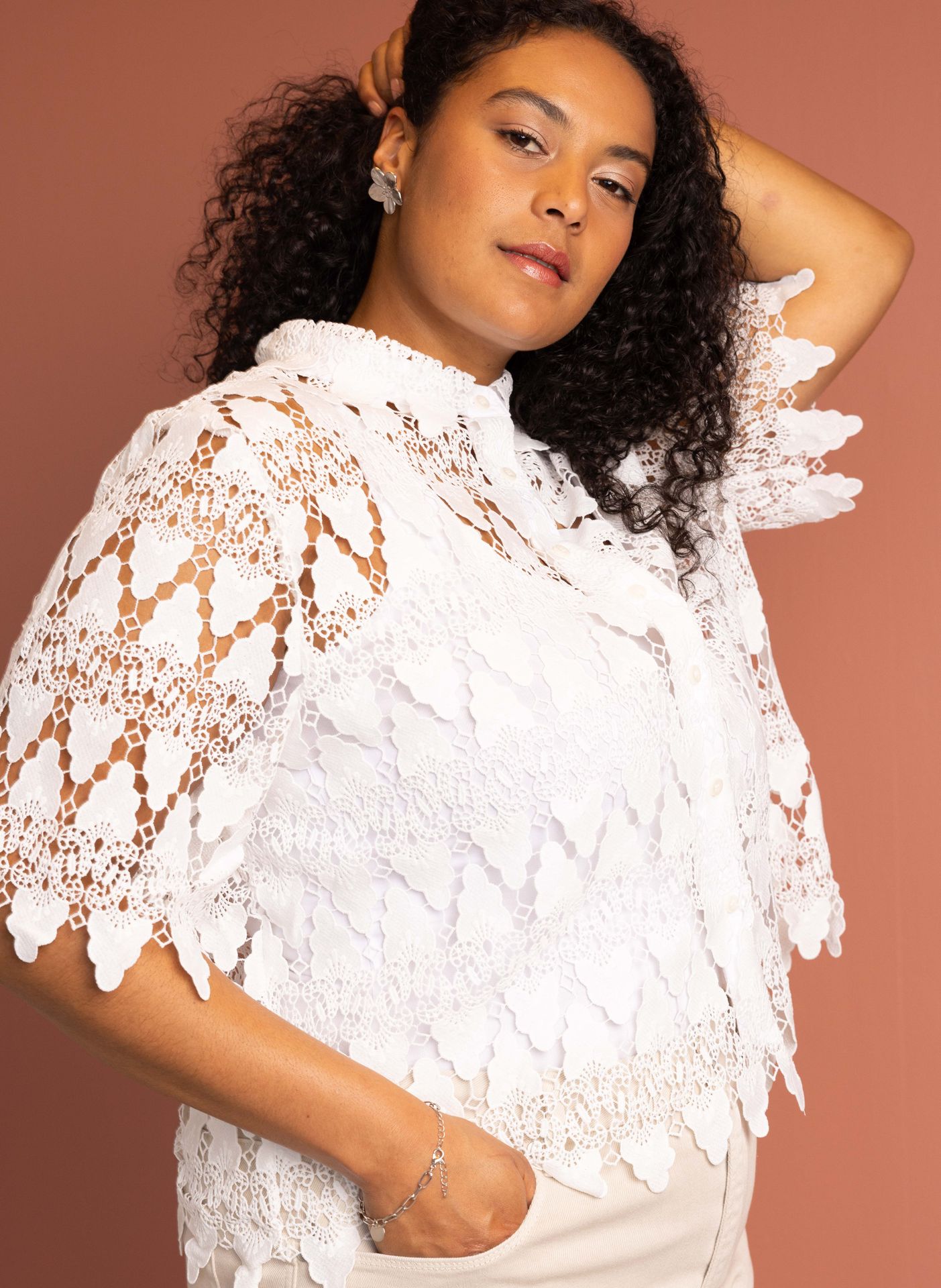 Norah Off-white blouse off-white 216964-101
