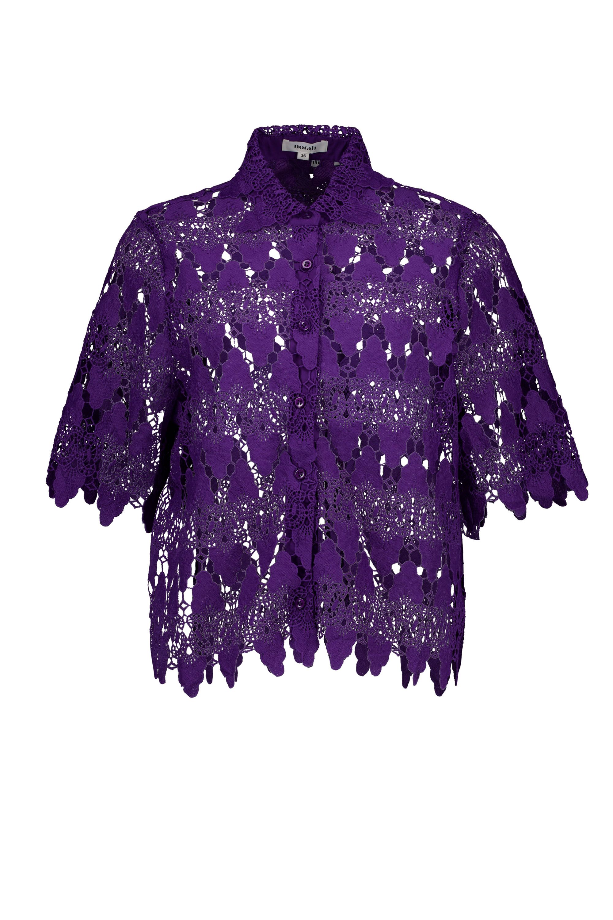 Norah Paarse kanten blouse purple 216964-800