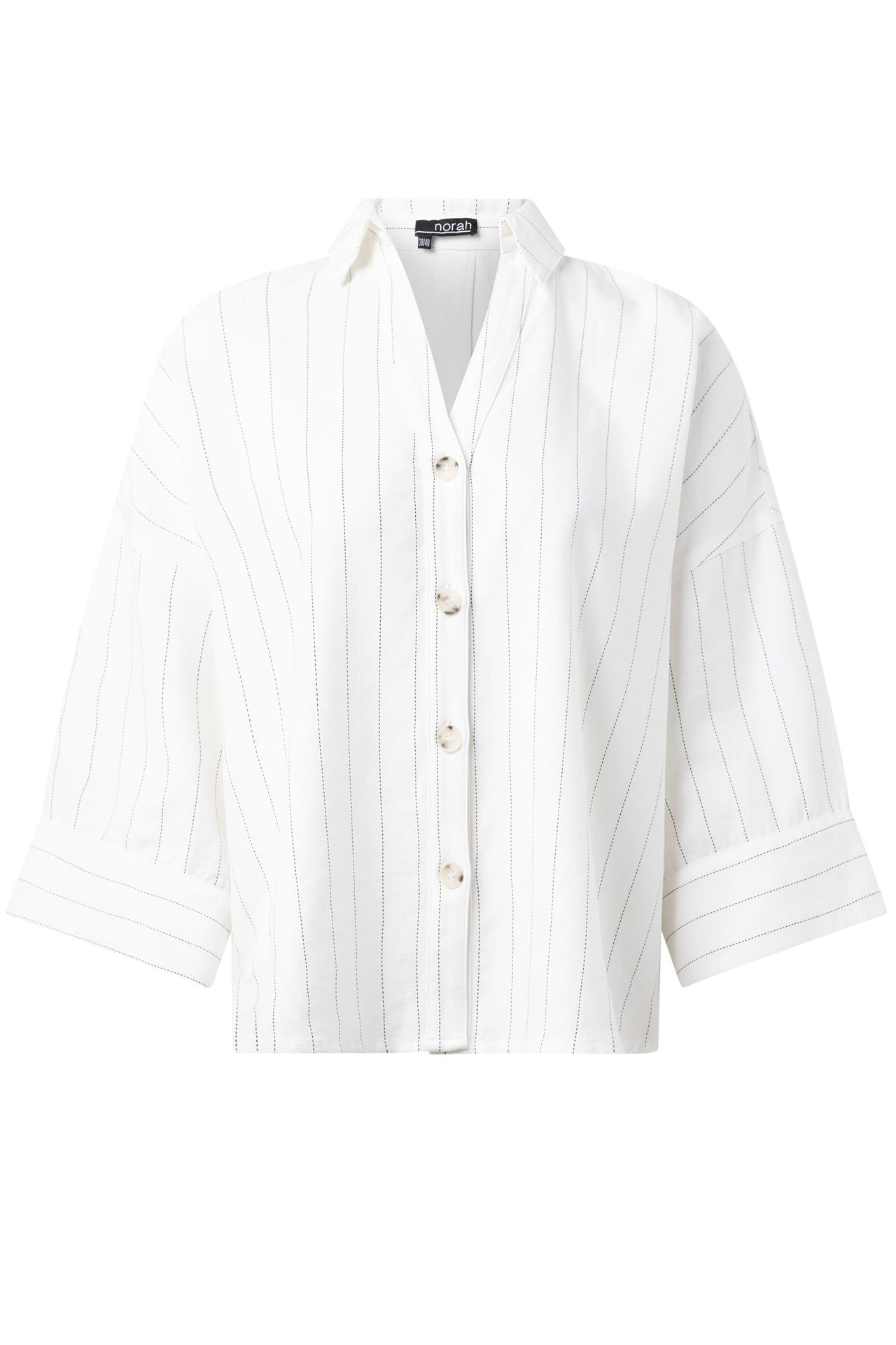 Norah Gestreepte blouse white/black 216994-131