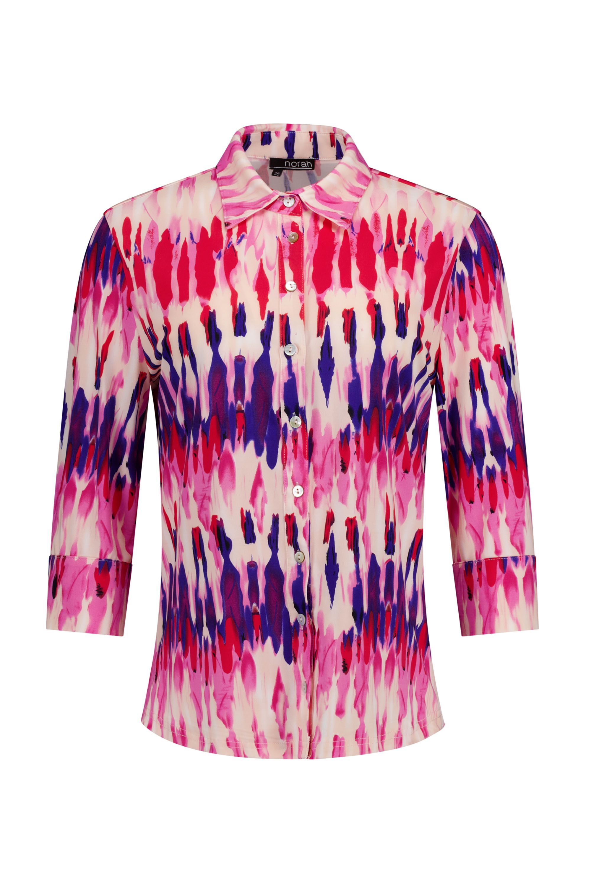 Norah Roze blouse met grafische print multicolor 217002-002