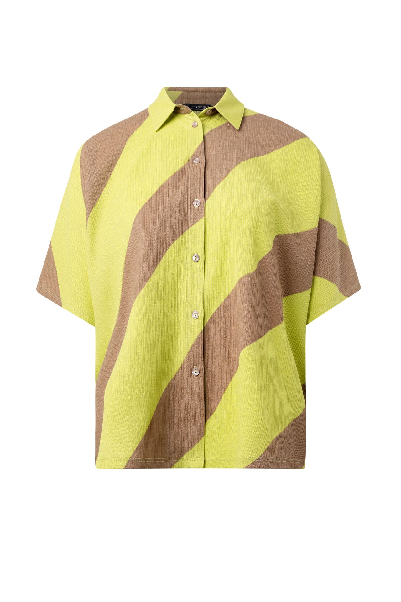 Norah Meerkleurige blouse met strepen lime multicolor 217020-501