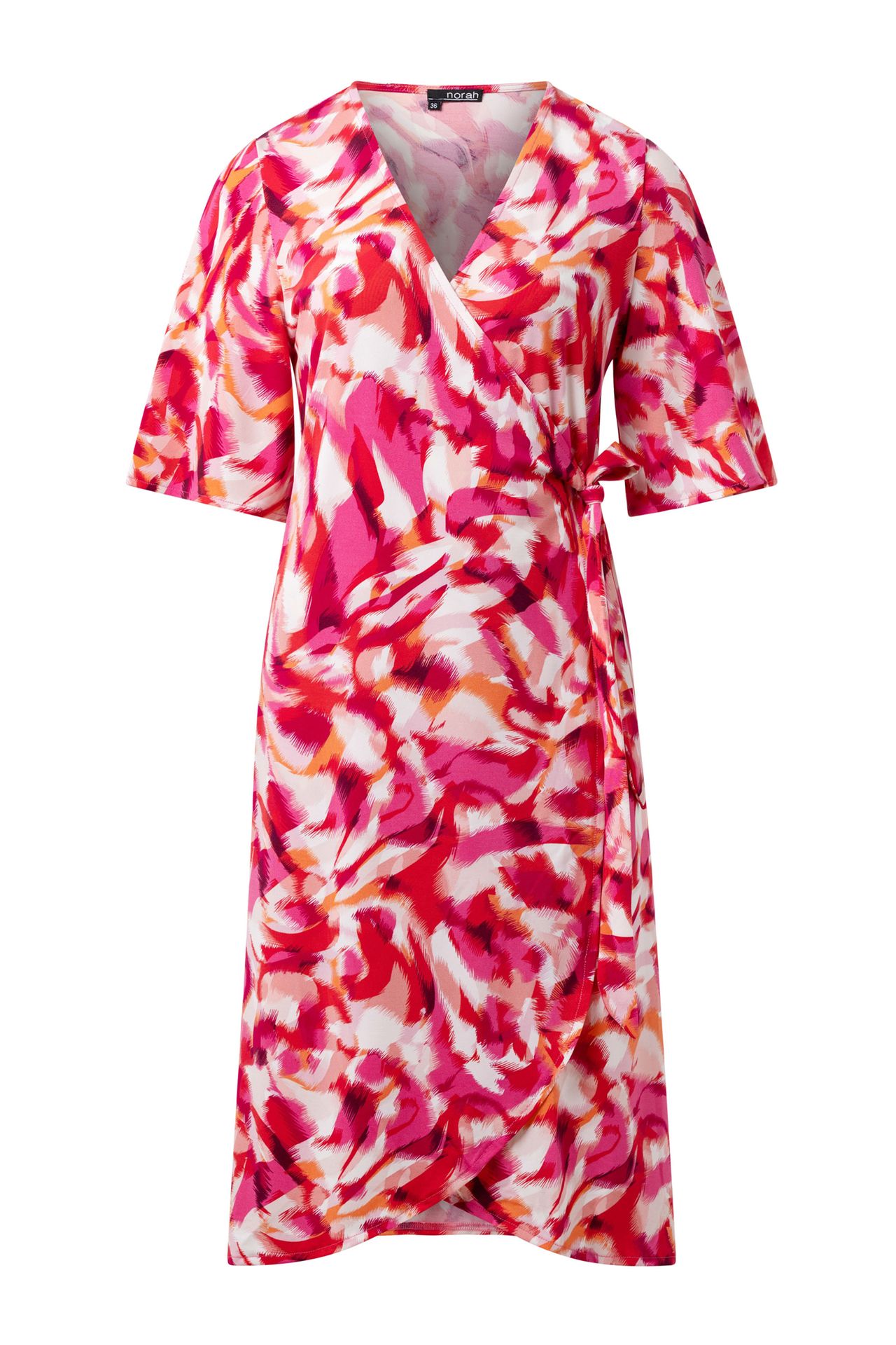 Norah Meerkleurige midi jurk rose multicolor 217035-910
