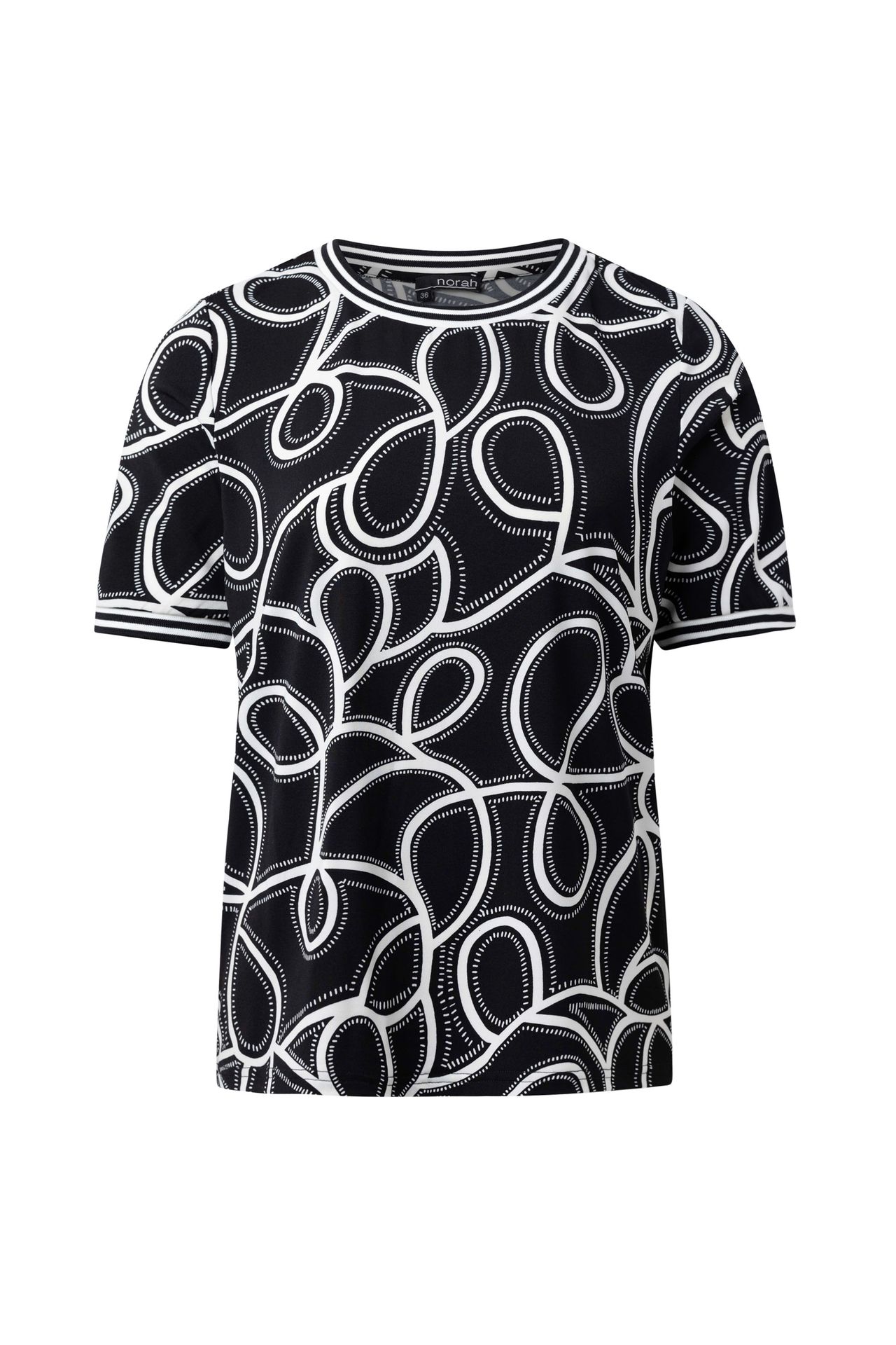 Norah Zwart/wit shirt black/white 217049-031