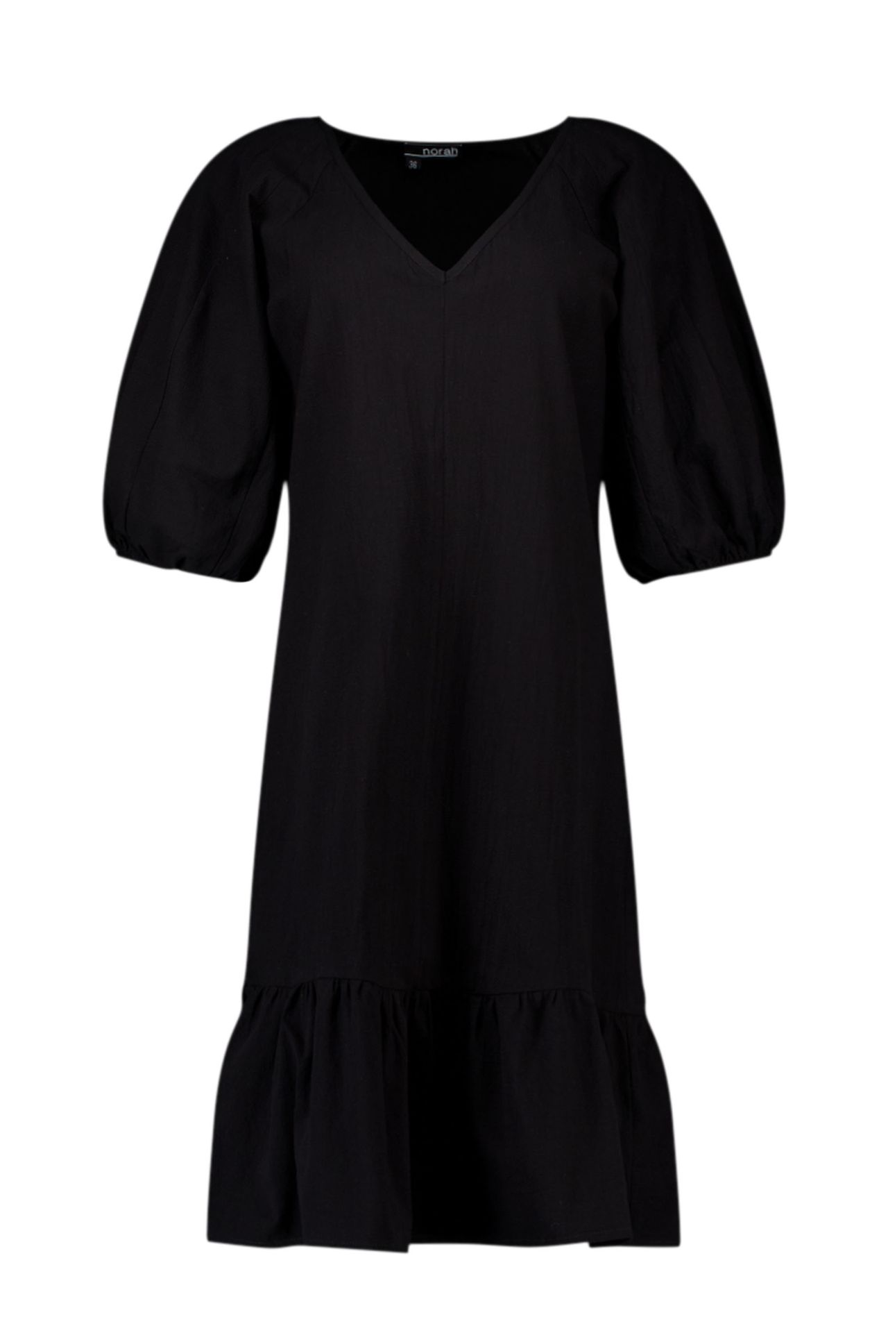 Norah Zwarte midi jurk black 217053-001