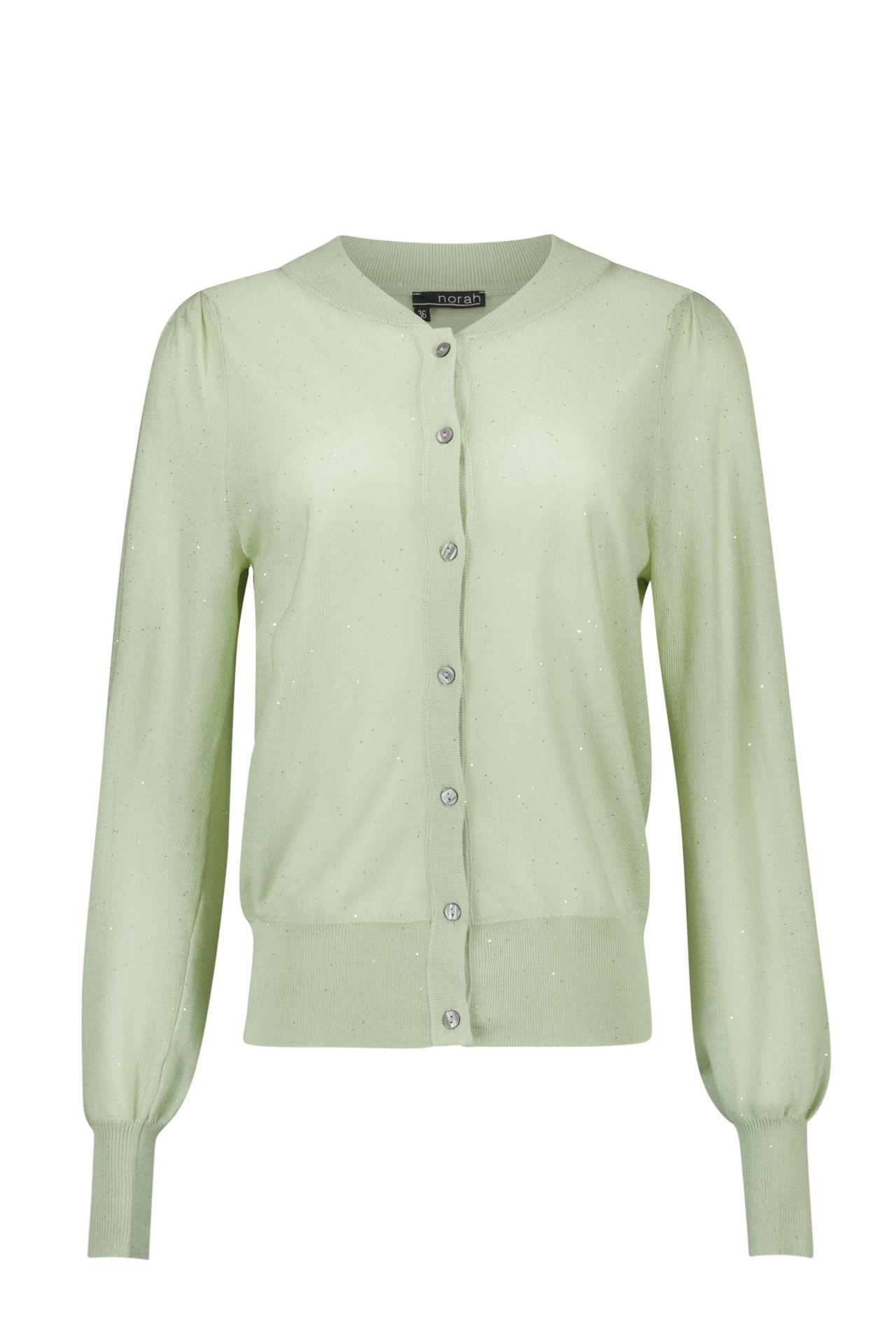 Norah Lichtgroen vest met pailletten light green 217057-515-44