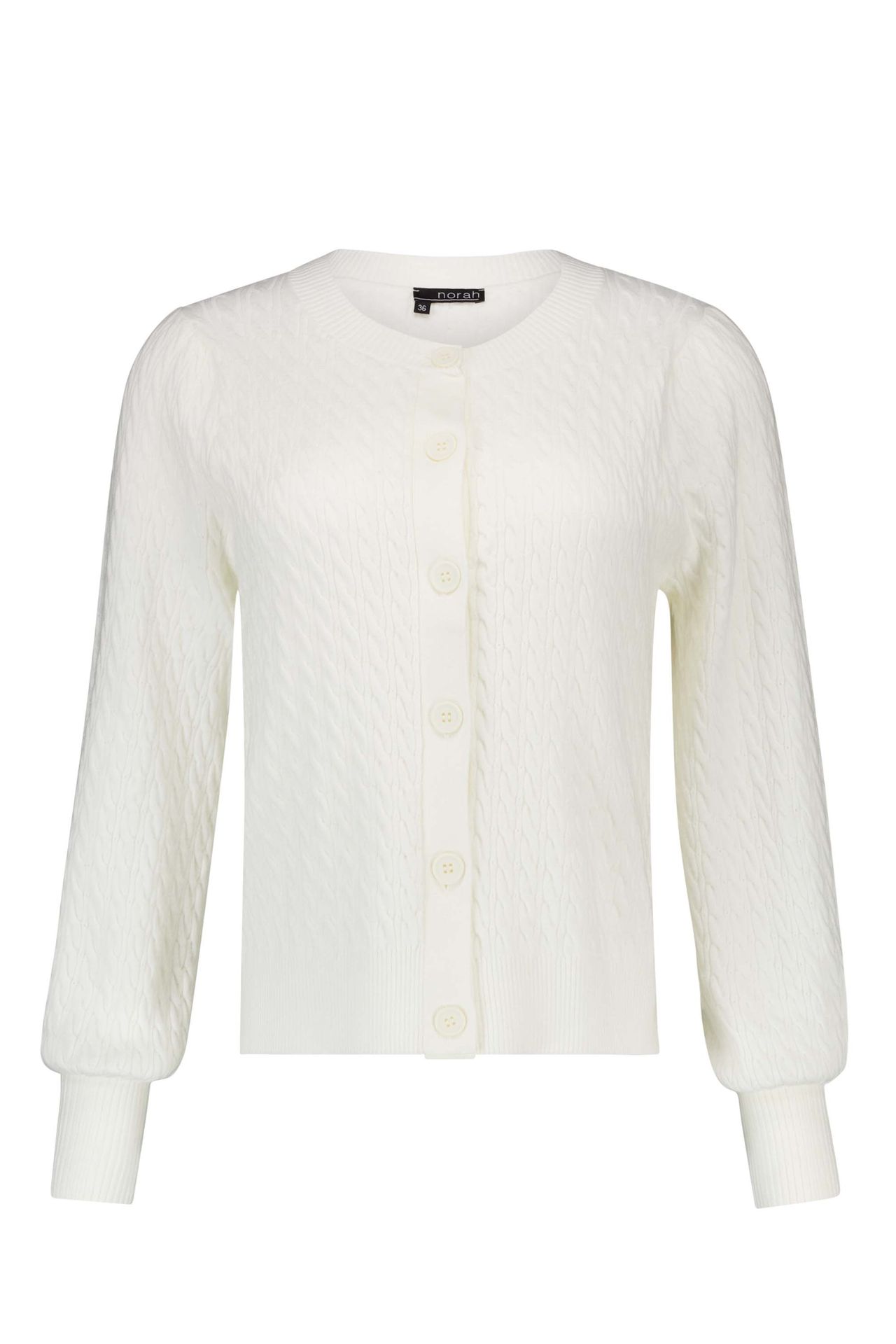Norah Fijngebreid off-white vest off-white 217058-101-34