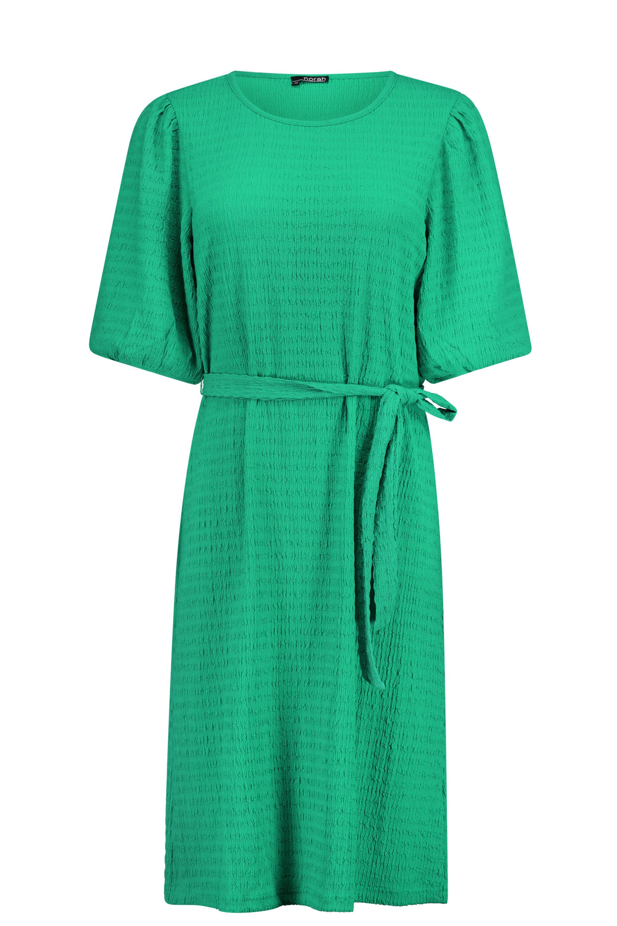 Norah Groene midi jurk met ceintuur green 217080-500