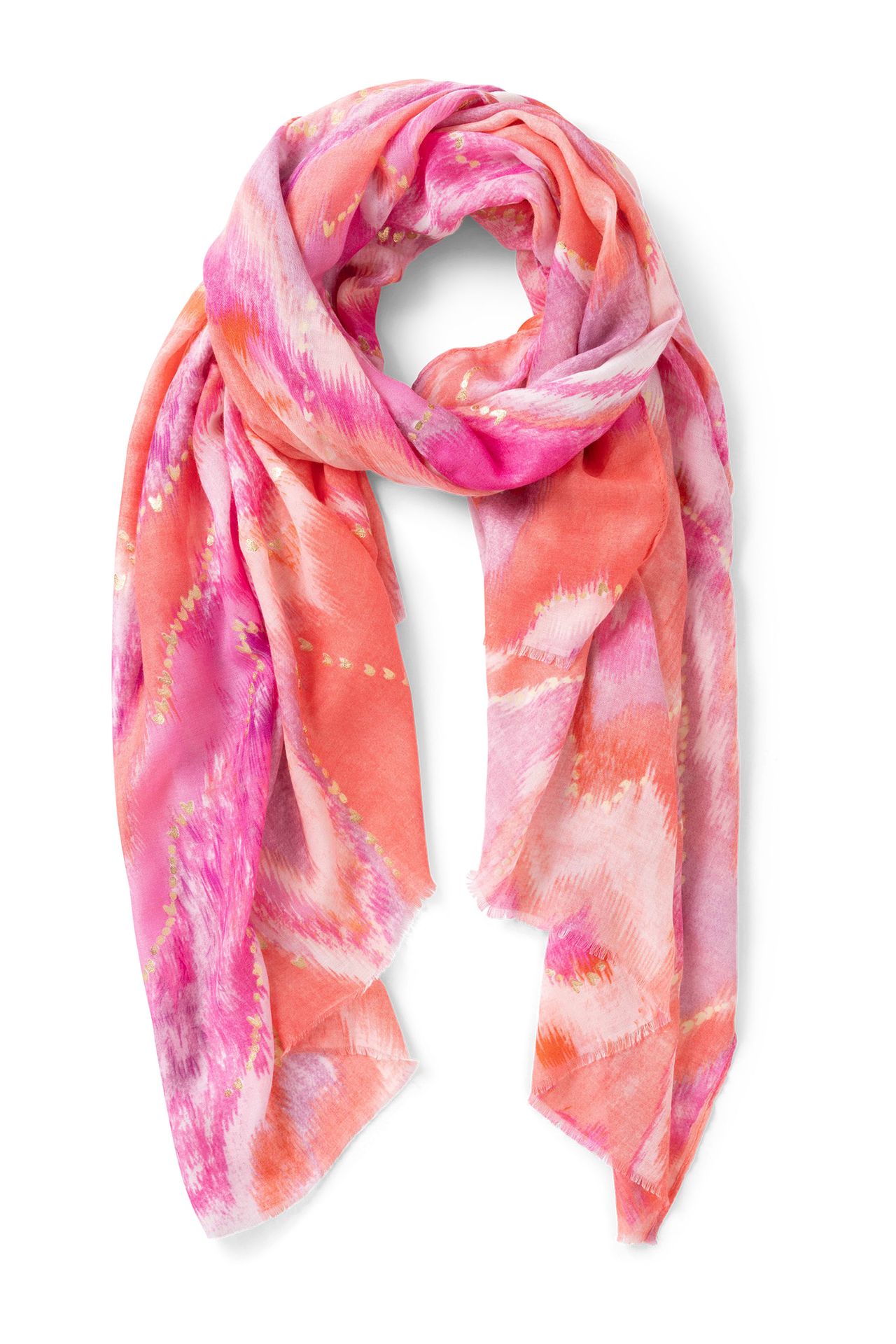 Norah Meerkleurige sjaal pink multicolor 217083-920