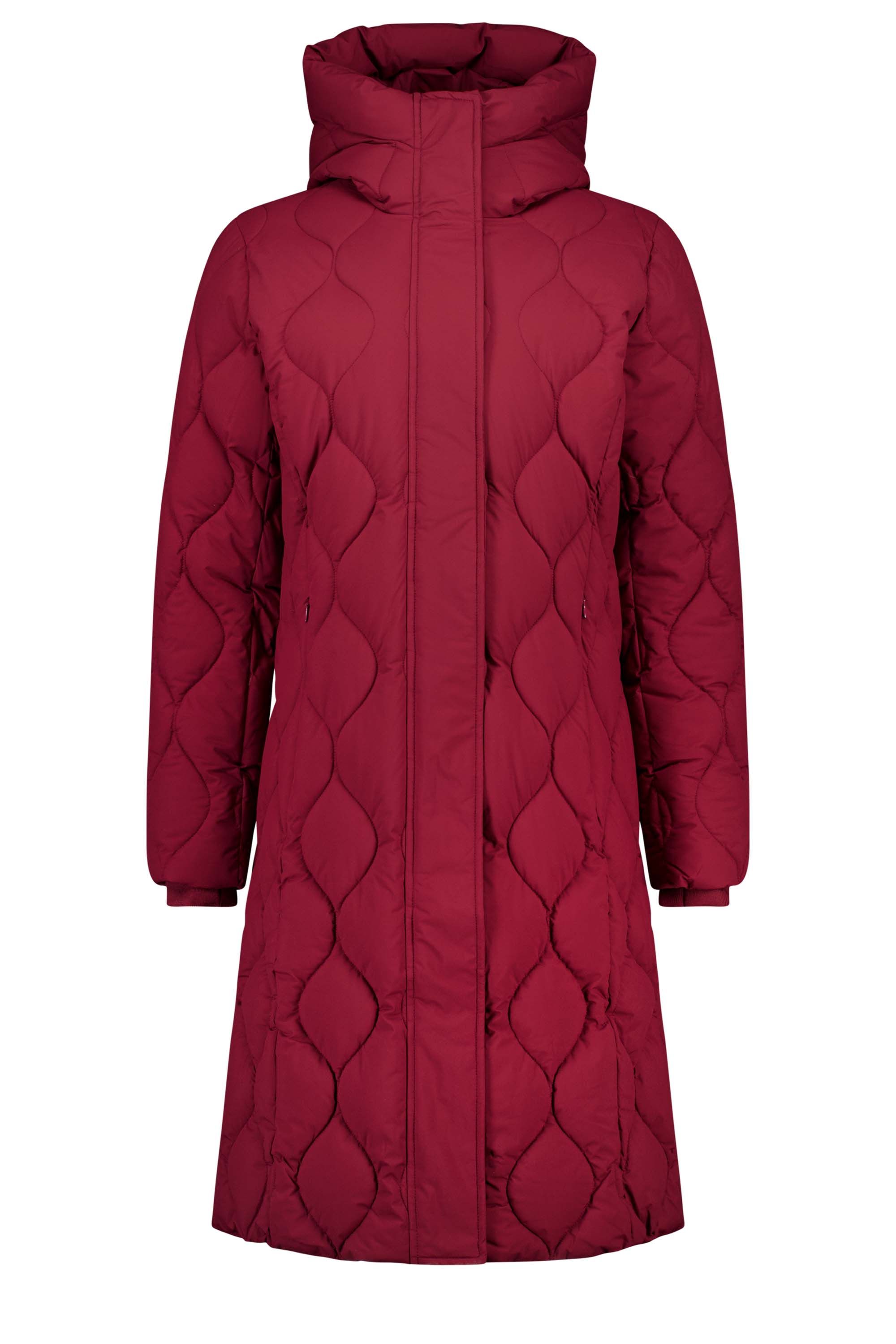 Norah Lange bordeauxkleurige jas met voering wine red 217116-697