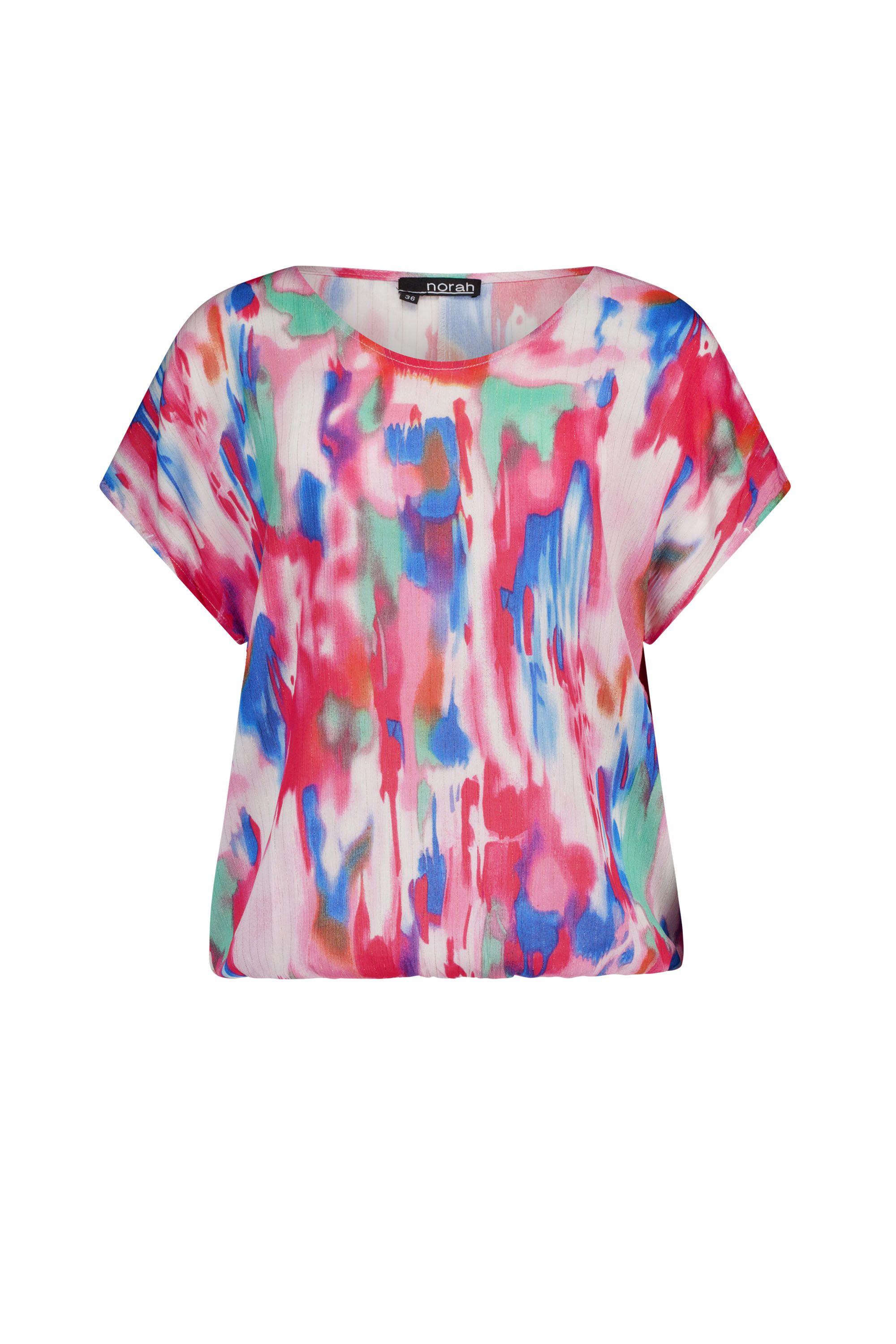 Norah Kleurrijke top met grafische print multicolor 217121-002