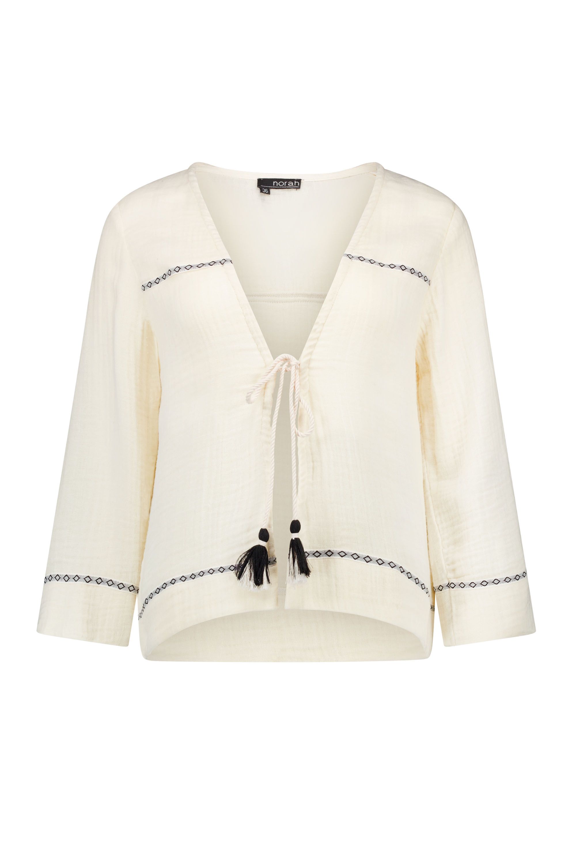 Norah Ecru mousseline blouse ecru 217126-102