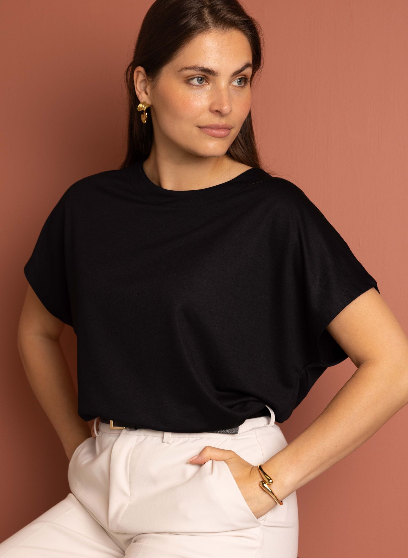 Norah Shirt Mila zwart black 217129-001-38