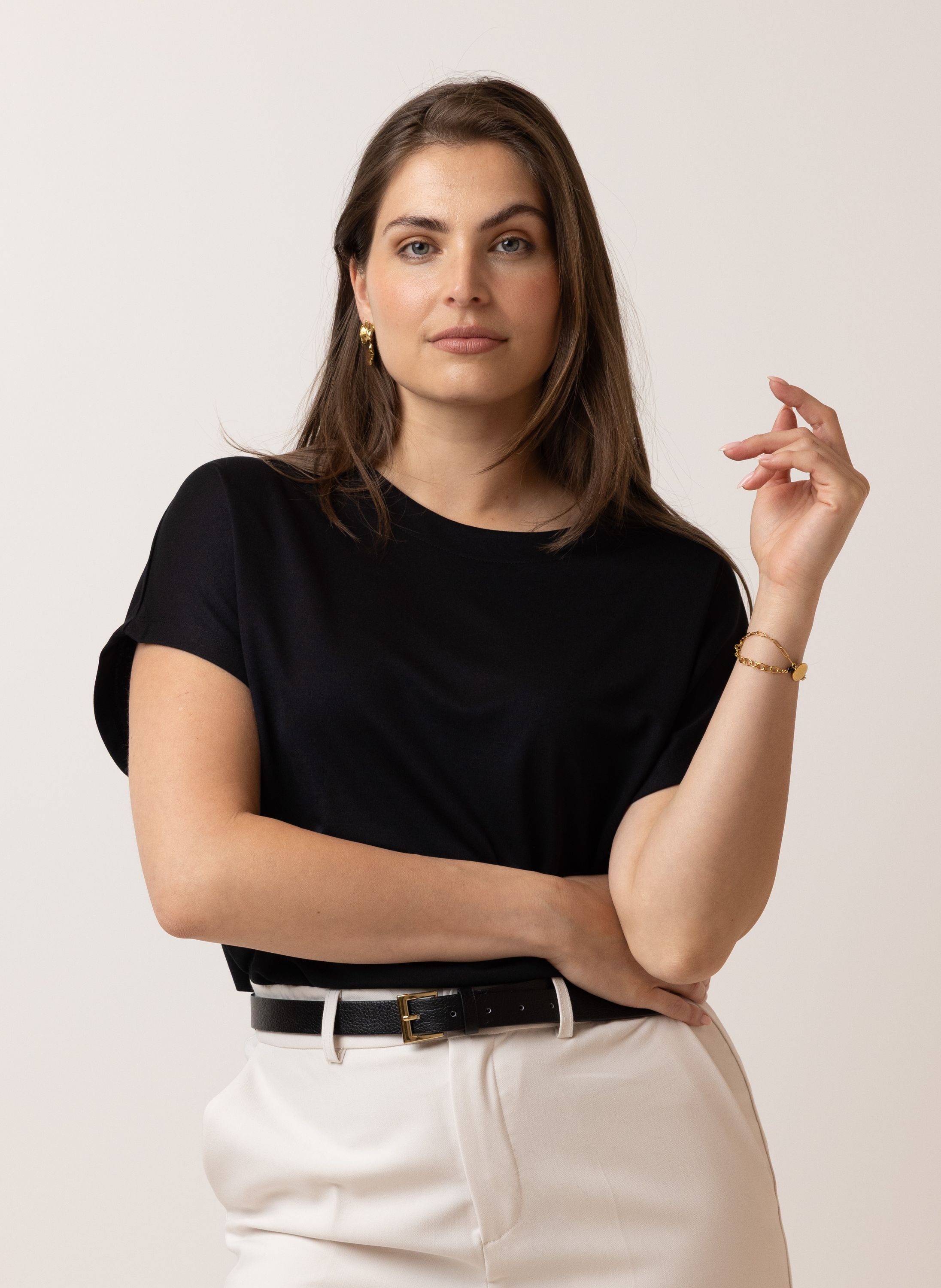 Norah Mila shirt zwart black 217129-001-38
