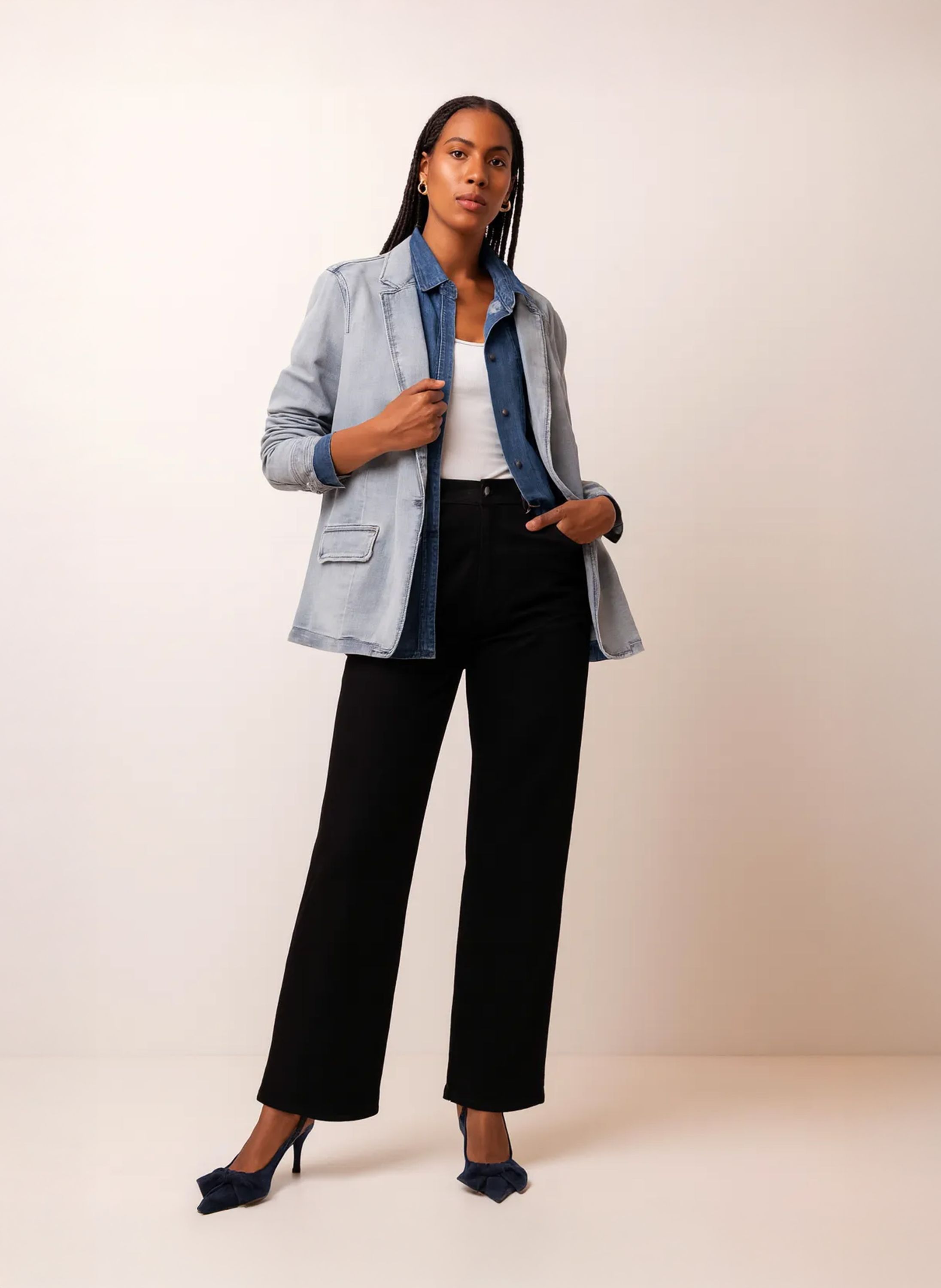 Norah Wies jeans | Wide | Zwart | L34 black 217141-001