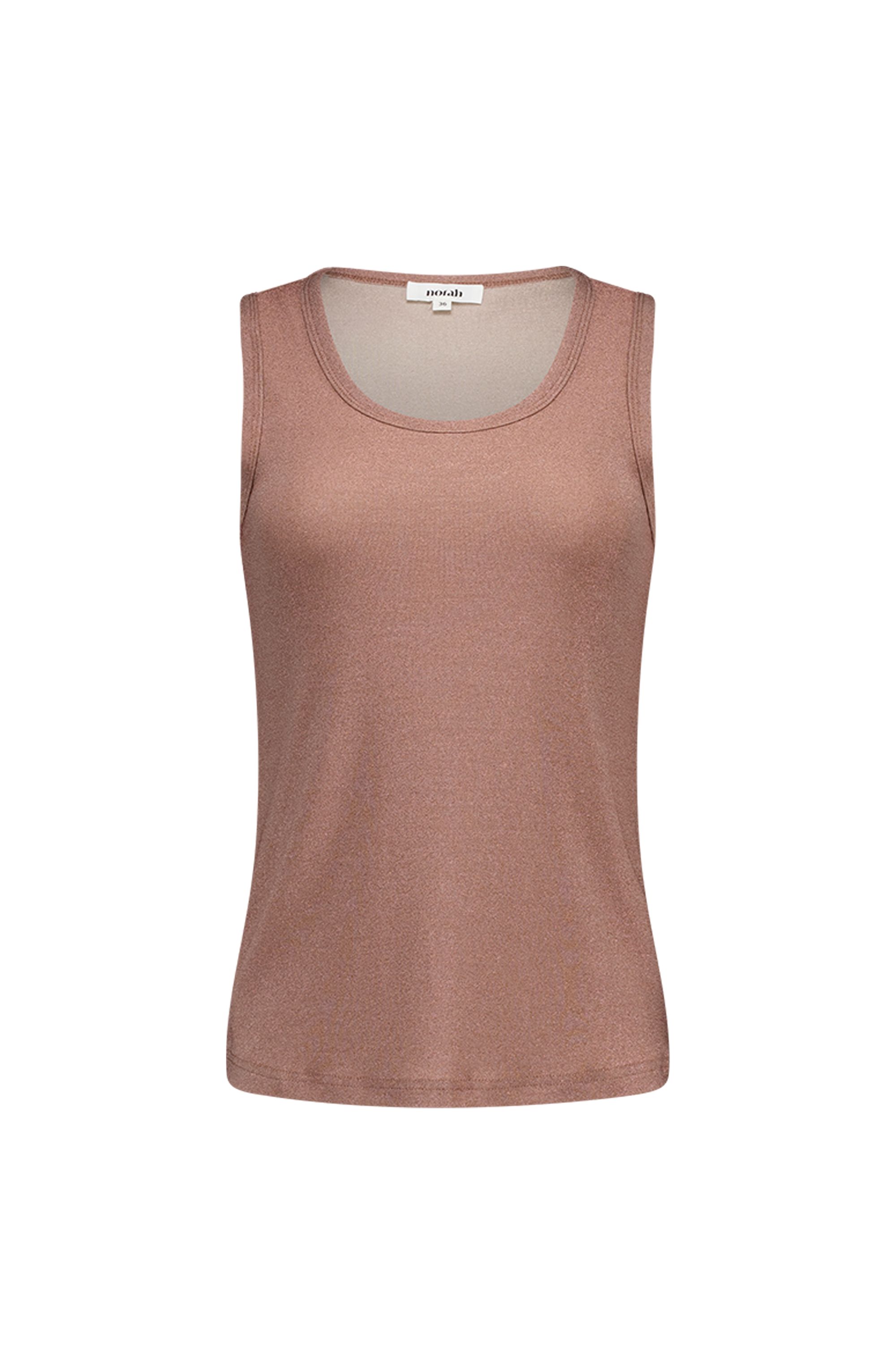 Norah Bronzen top met glans bronze 217154-310-36