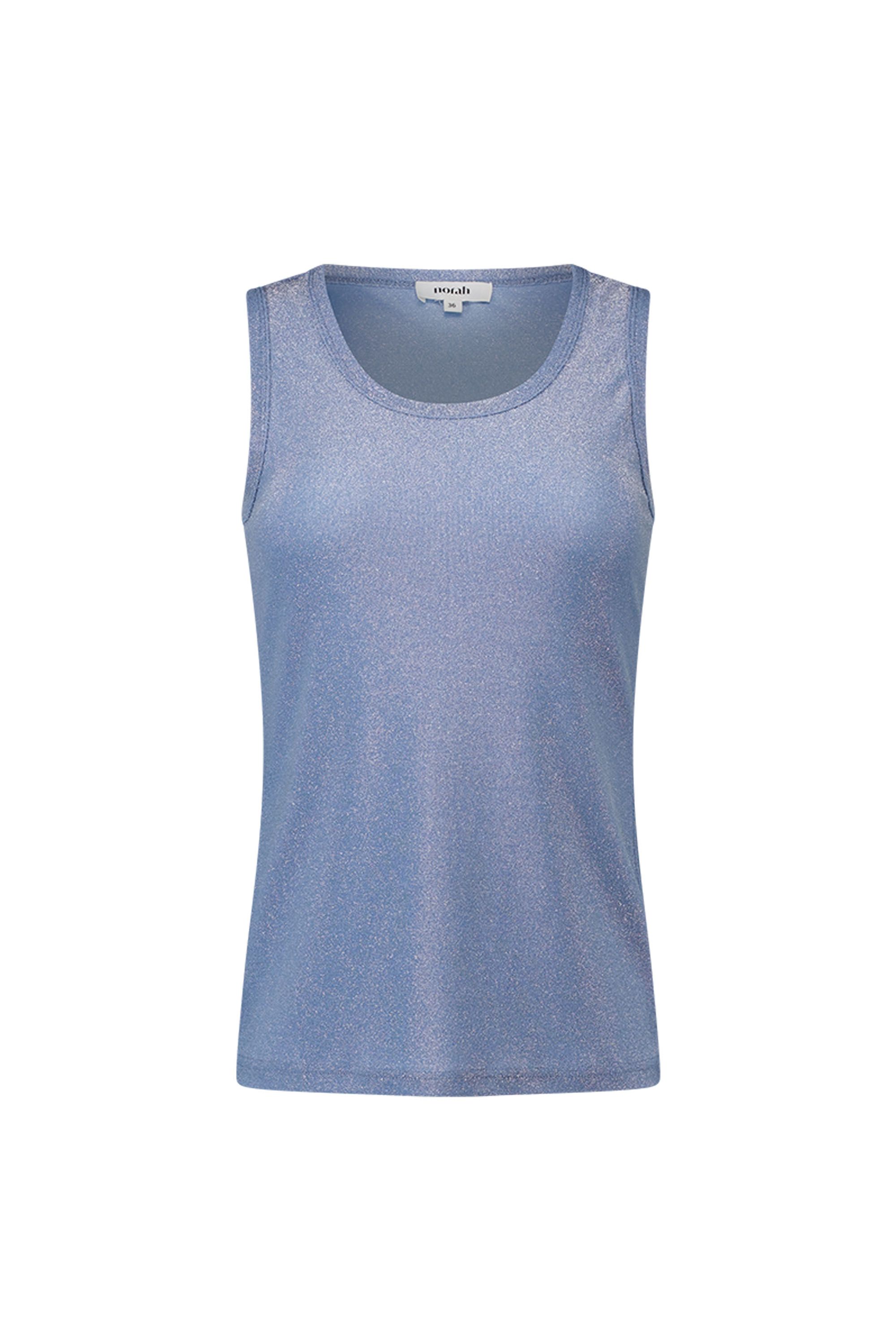 Norah Blauwe top met glans blue 217154-400-44