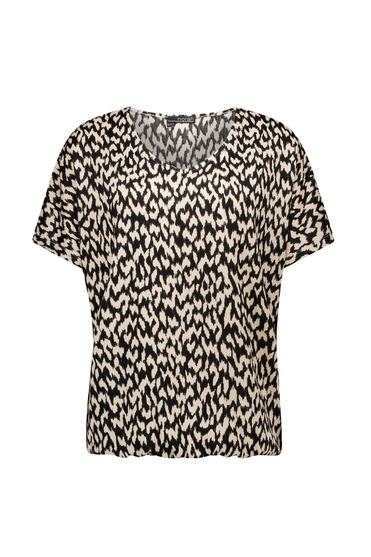 Norah Meerkleurig shirt black/ecru 217185-041